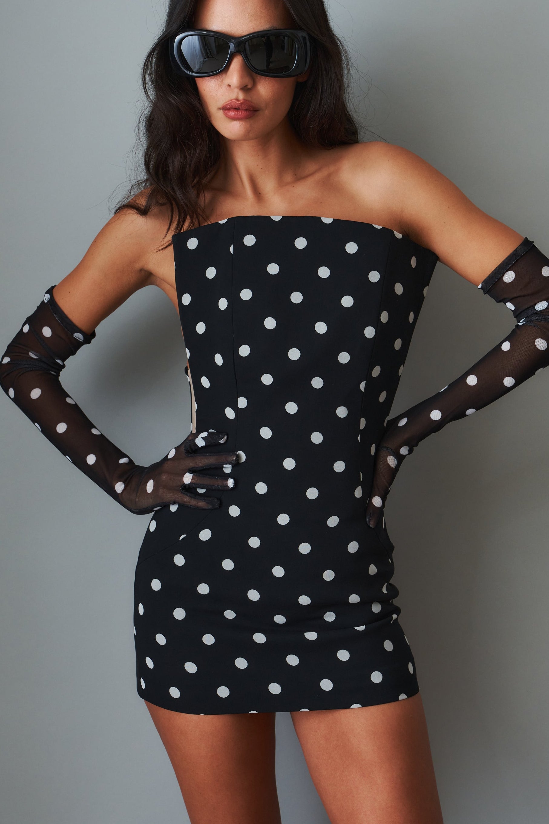 Polka Dot Mini Dress - DÉSORDRE