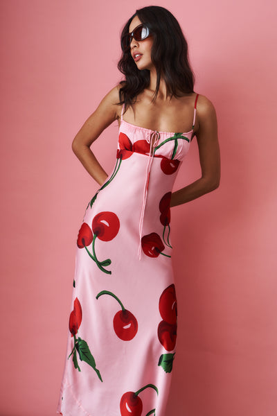 Cherry Maxi Dress - DÉSORDRE