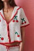Crochet Cherry Shirt - DÉSORDRE