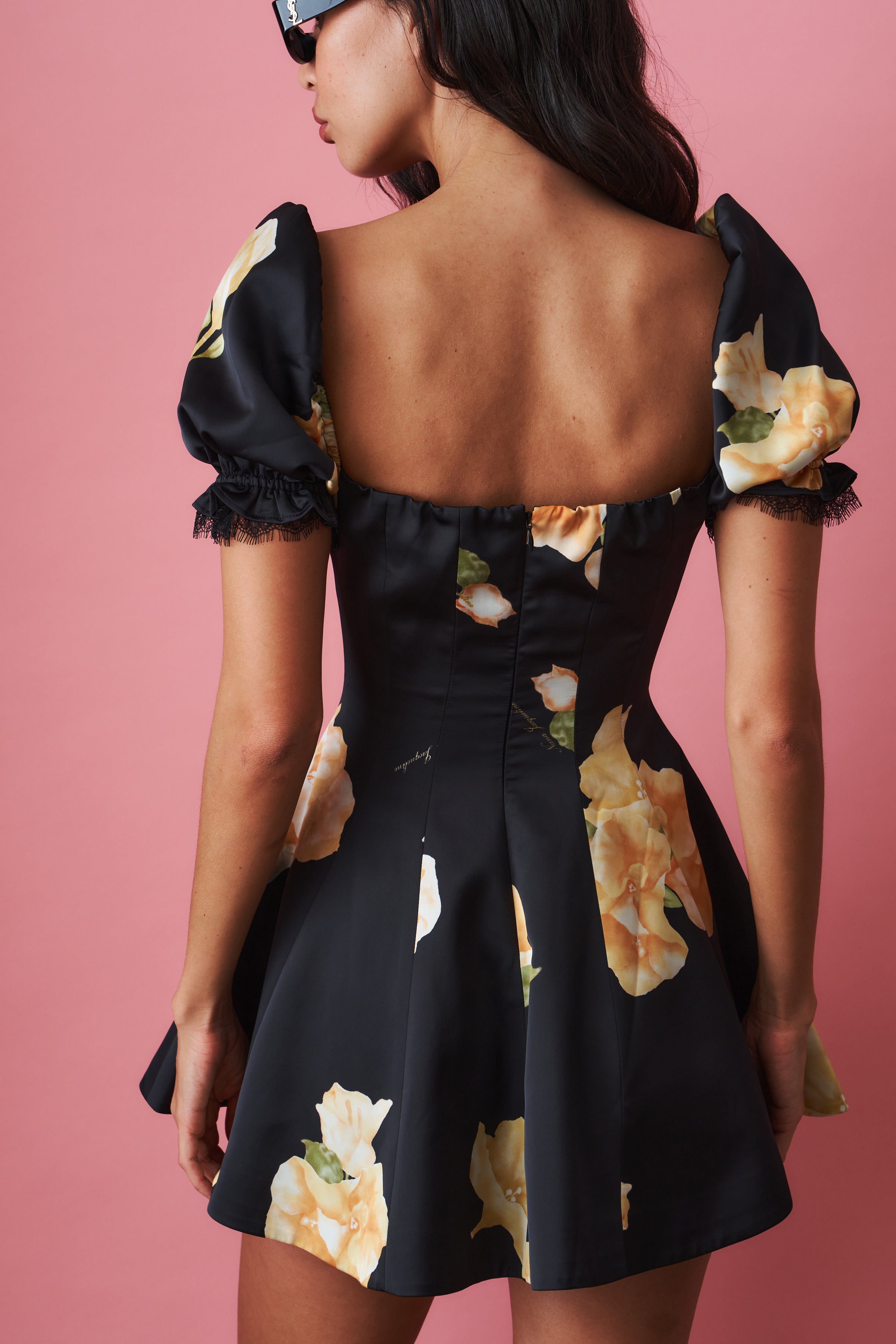 Alira Puff Sleeve Floral Dress | DÉSORDRE