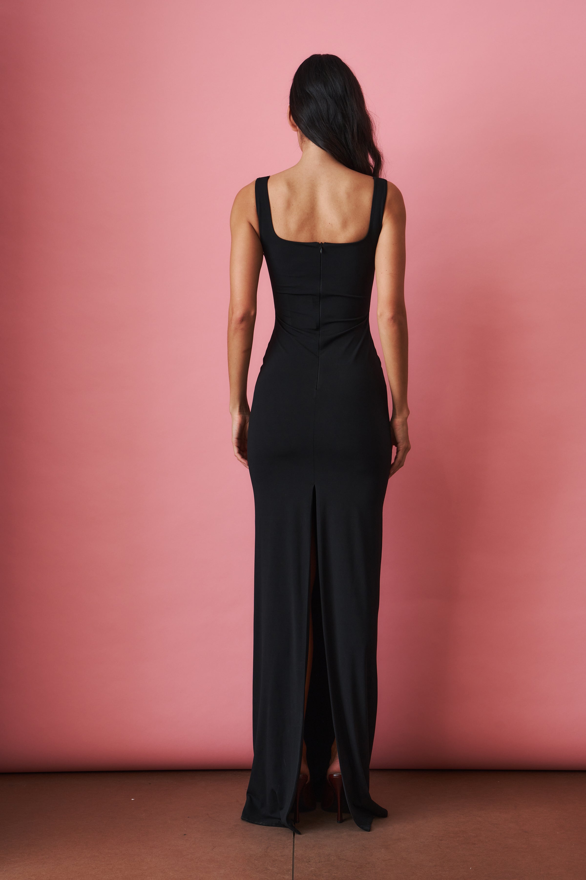 Black Cut Out Maxi Dress - DÉSORDRE