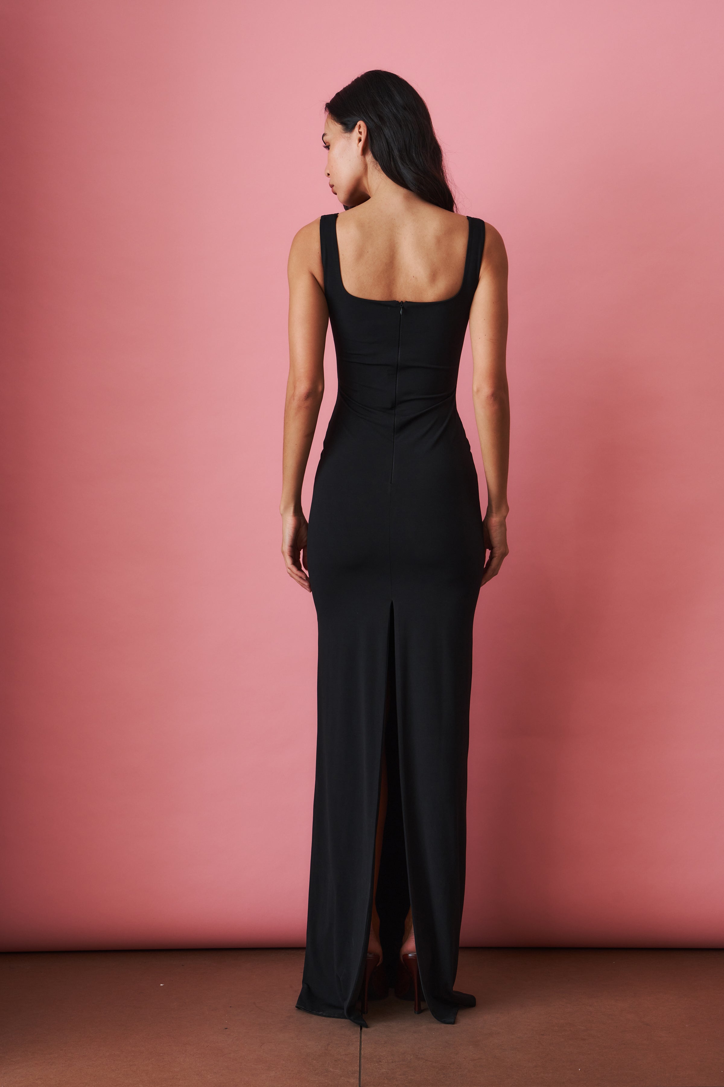 Black Cut Out Maxi Dress - DÉSORDRE