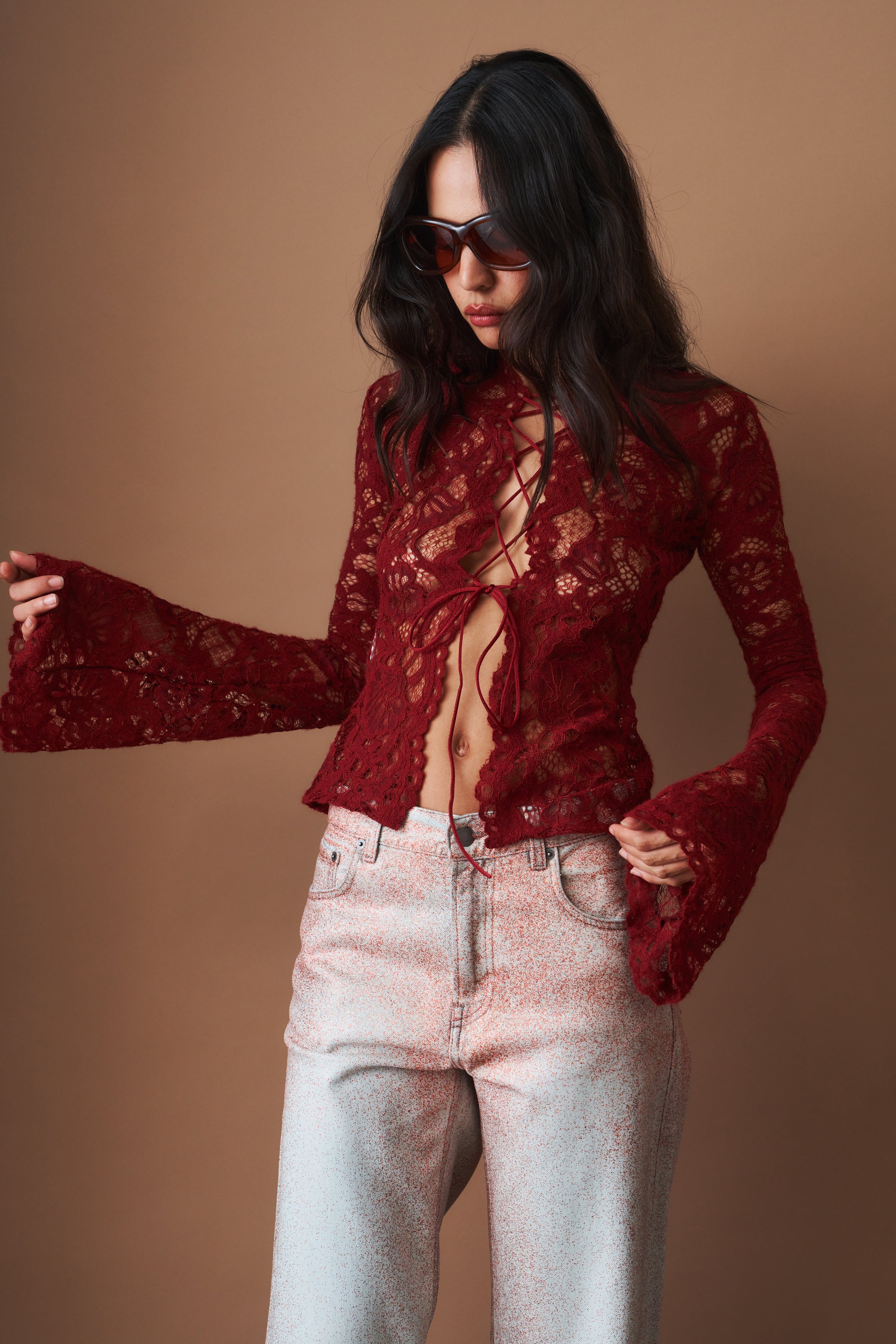 Sally Top Burgundy - DÉSORDRE