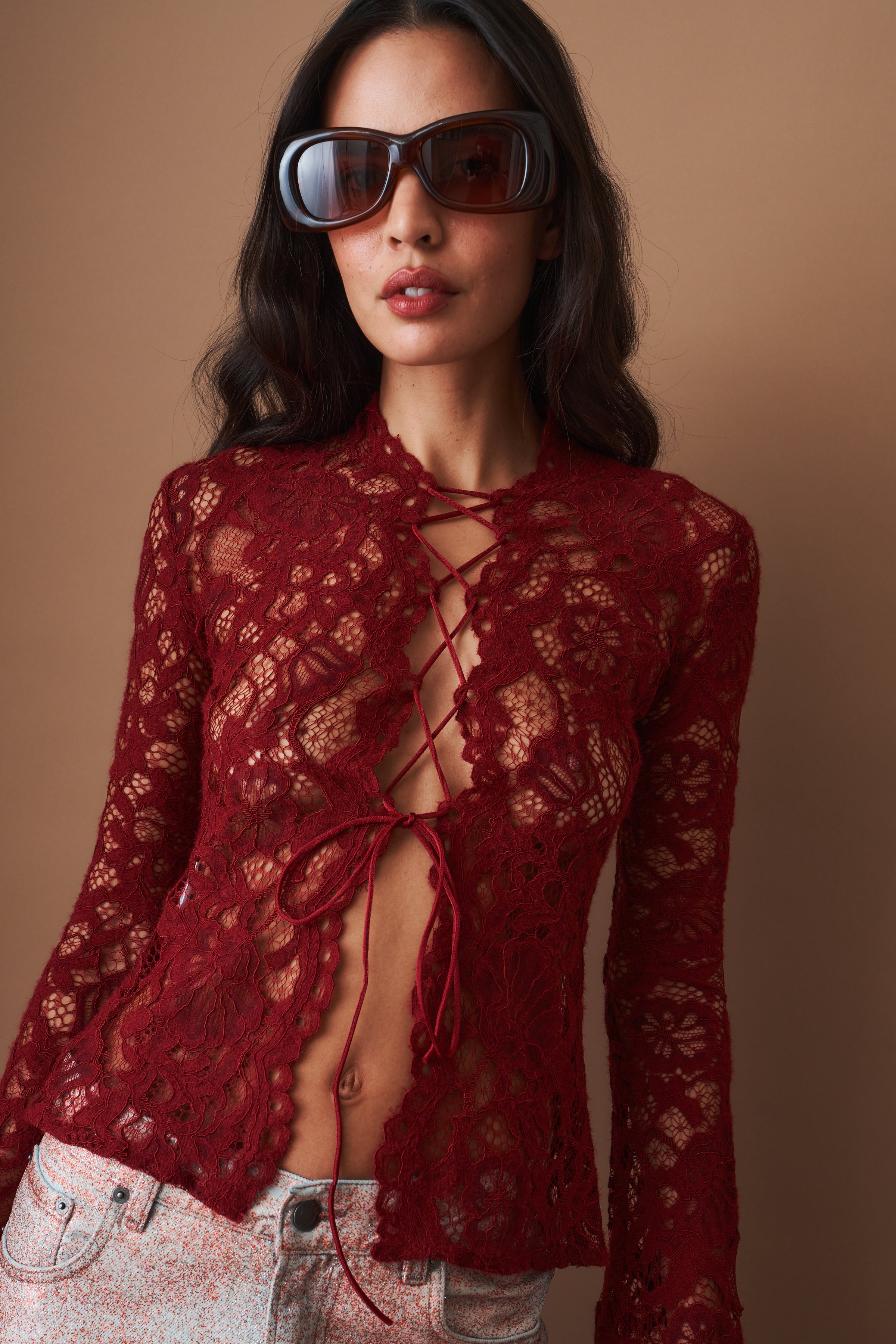 Sally Top Burgundy - DÉSORDRE