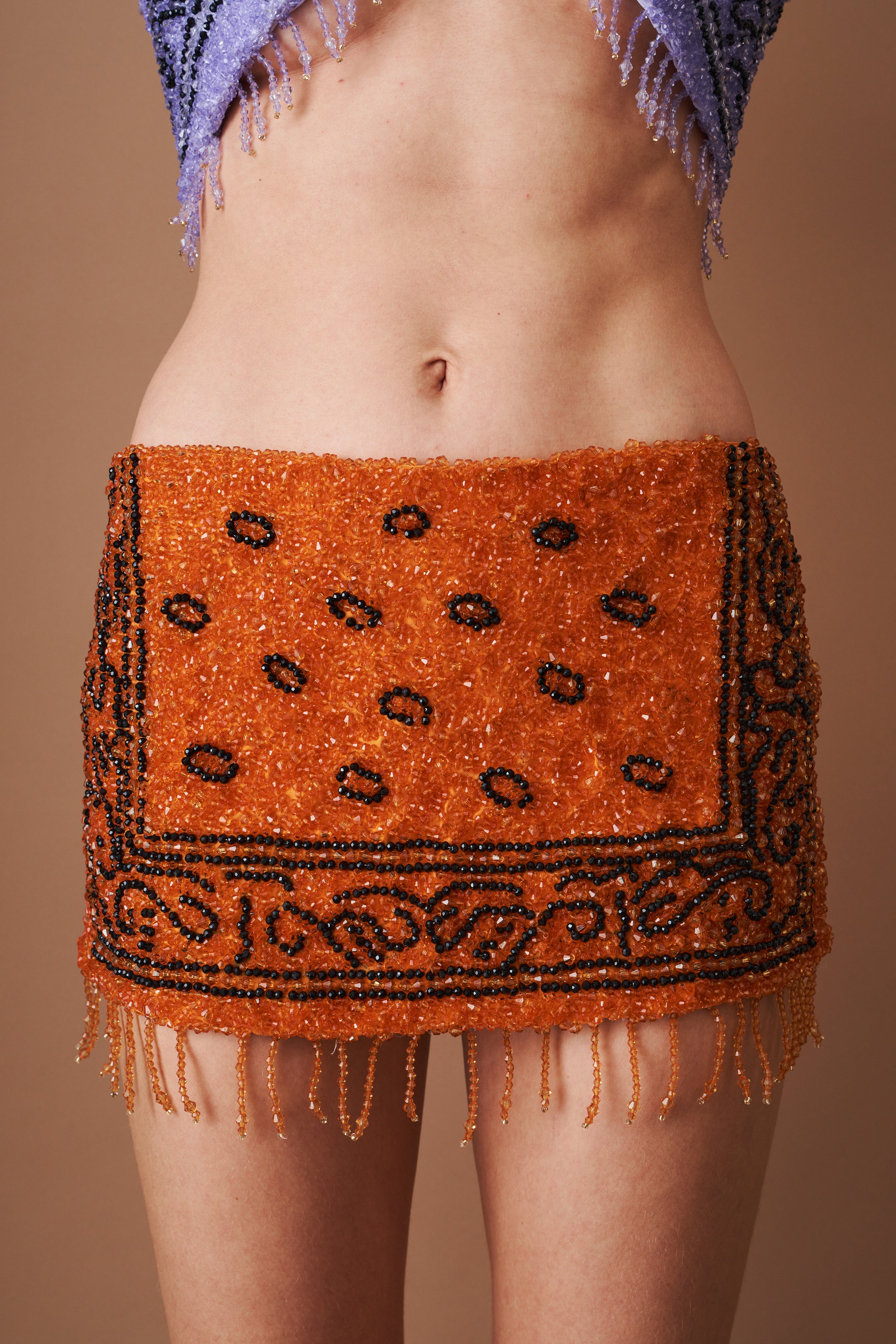 Beaded Bloom Skirt - DÉSORDRE