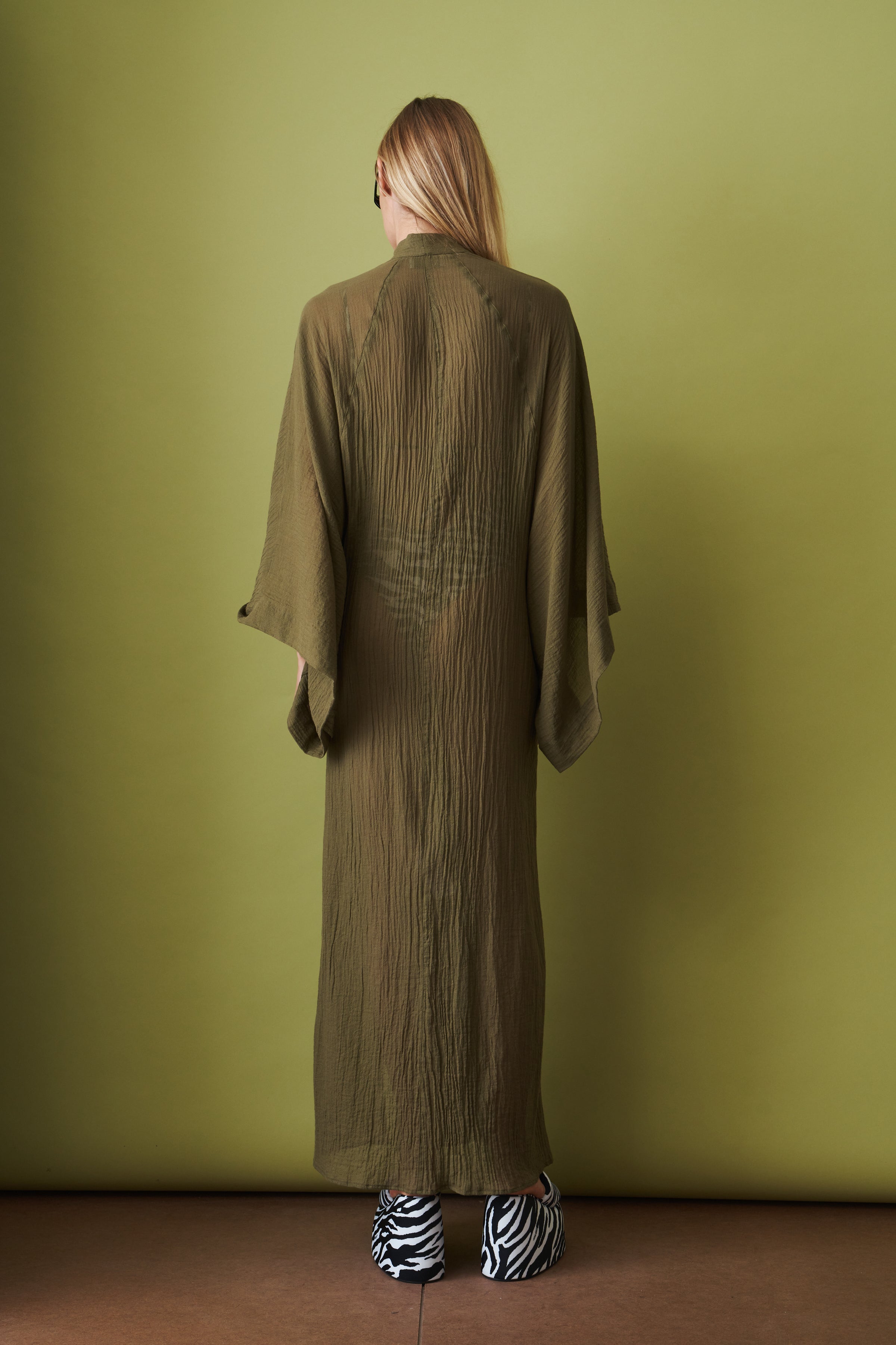 Military Green Maxi Dress - DÉSORDRE