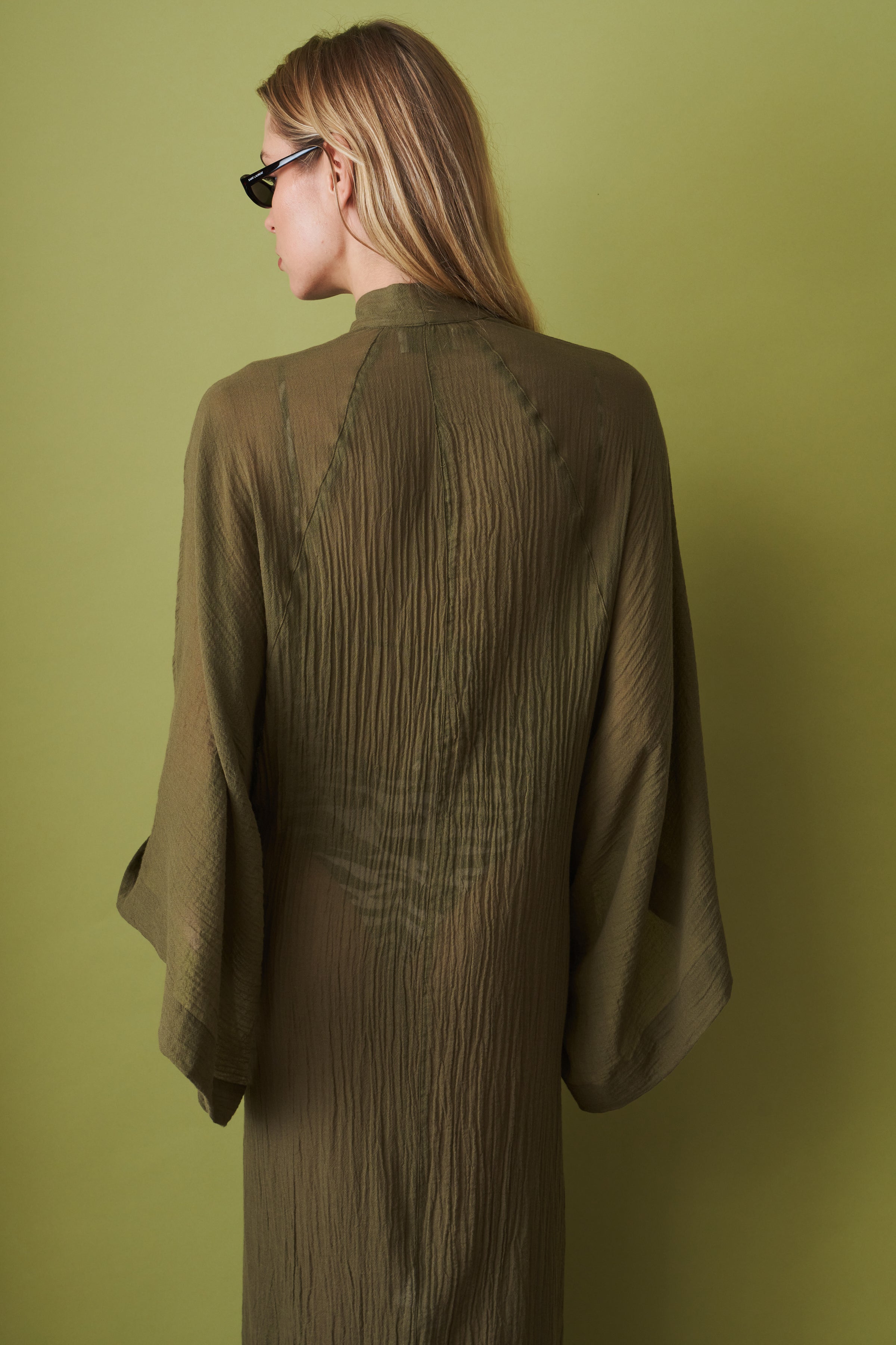 Military Green Maxi Dress - DÉSORDRE