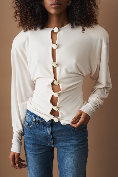 Aura Cream Cardigan