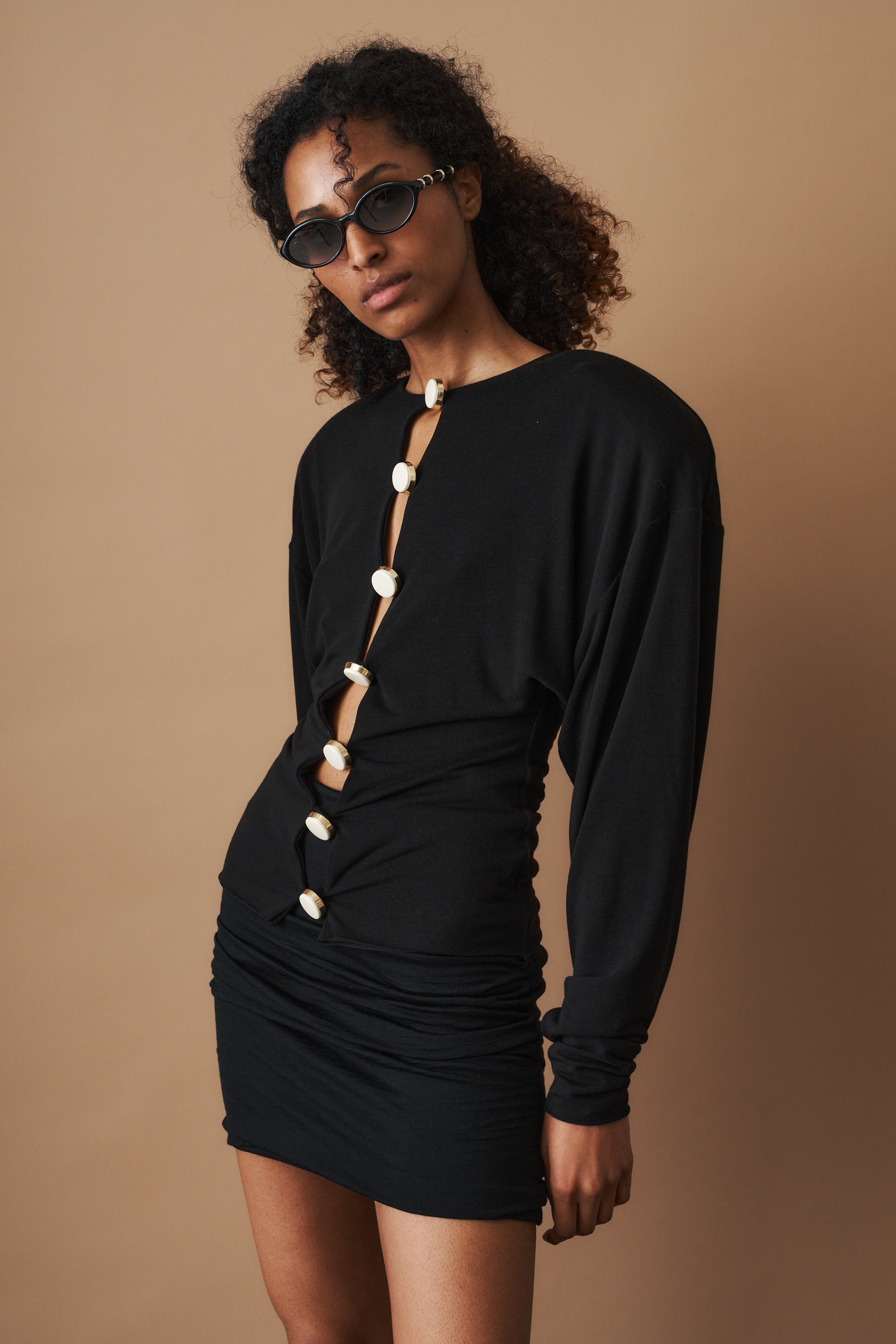 Aura Black Cardigan