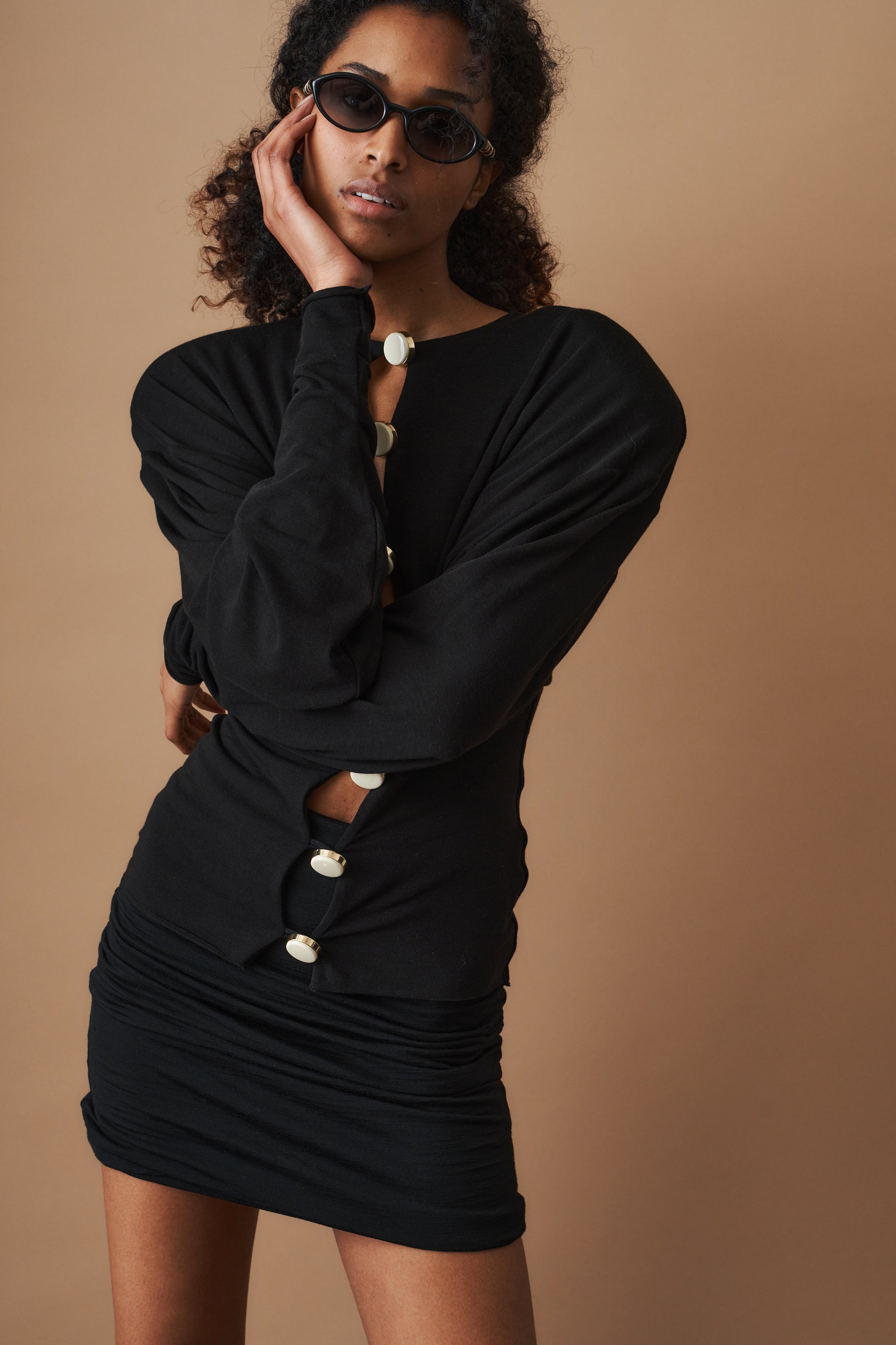 Aura Black Cardigan