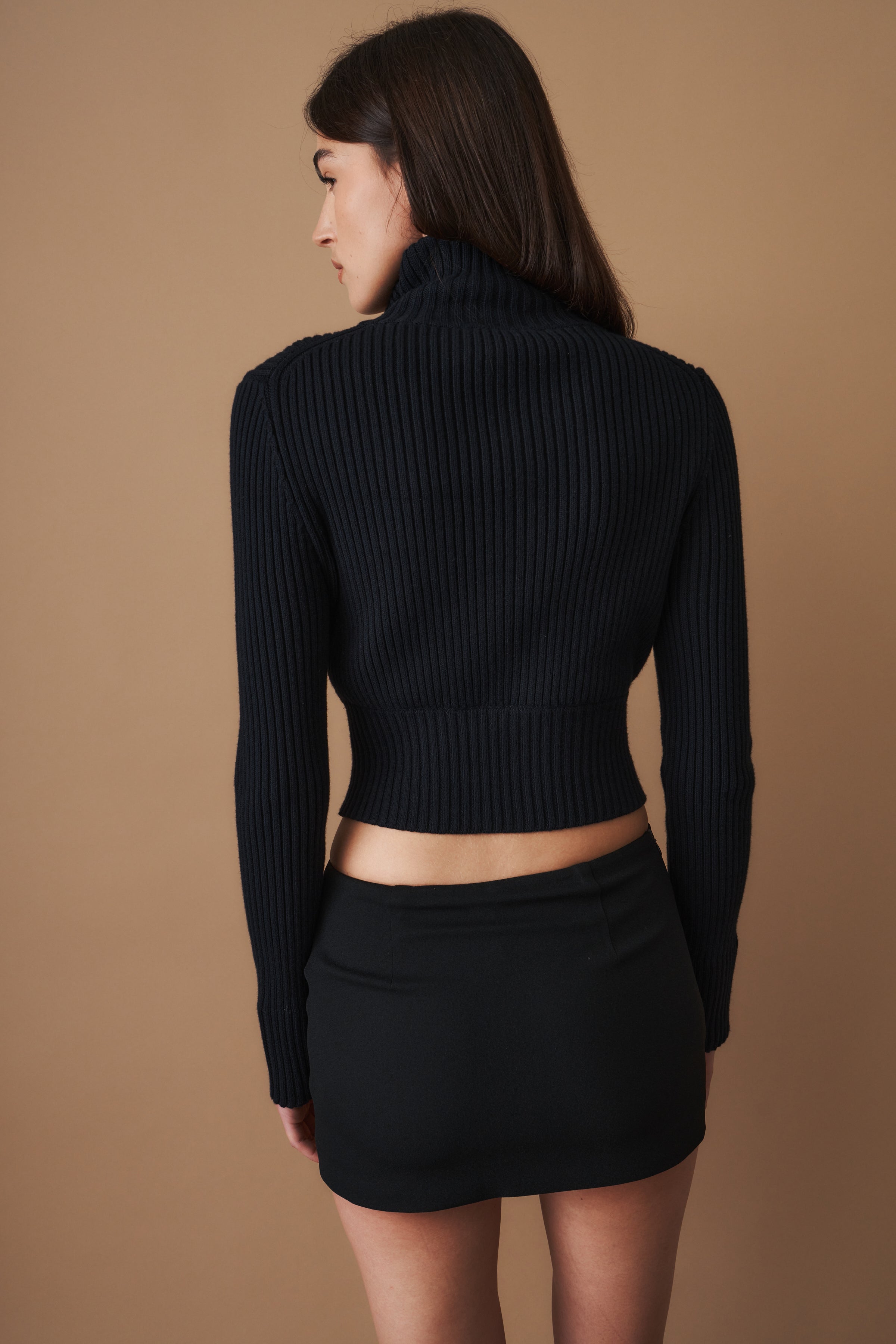 The Weekday Zip Up Black