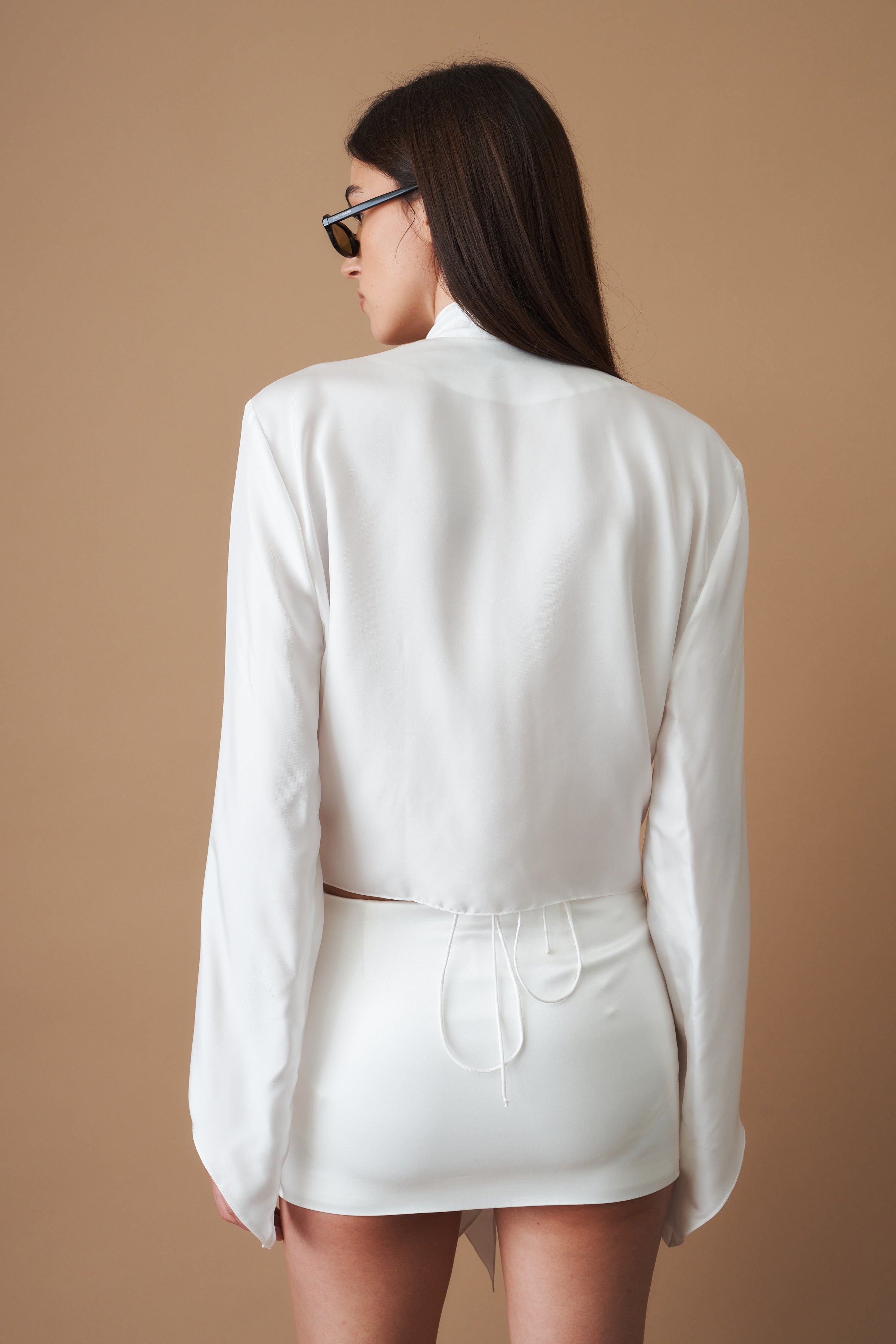 Ami Silk Shirt White