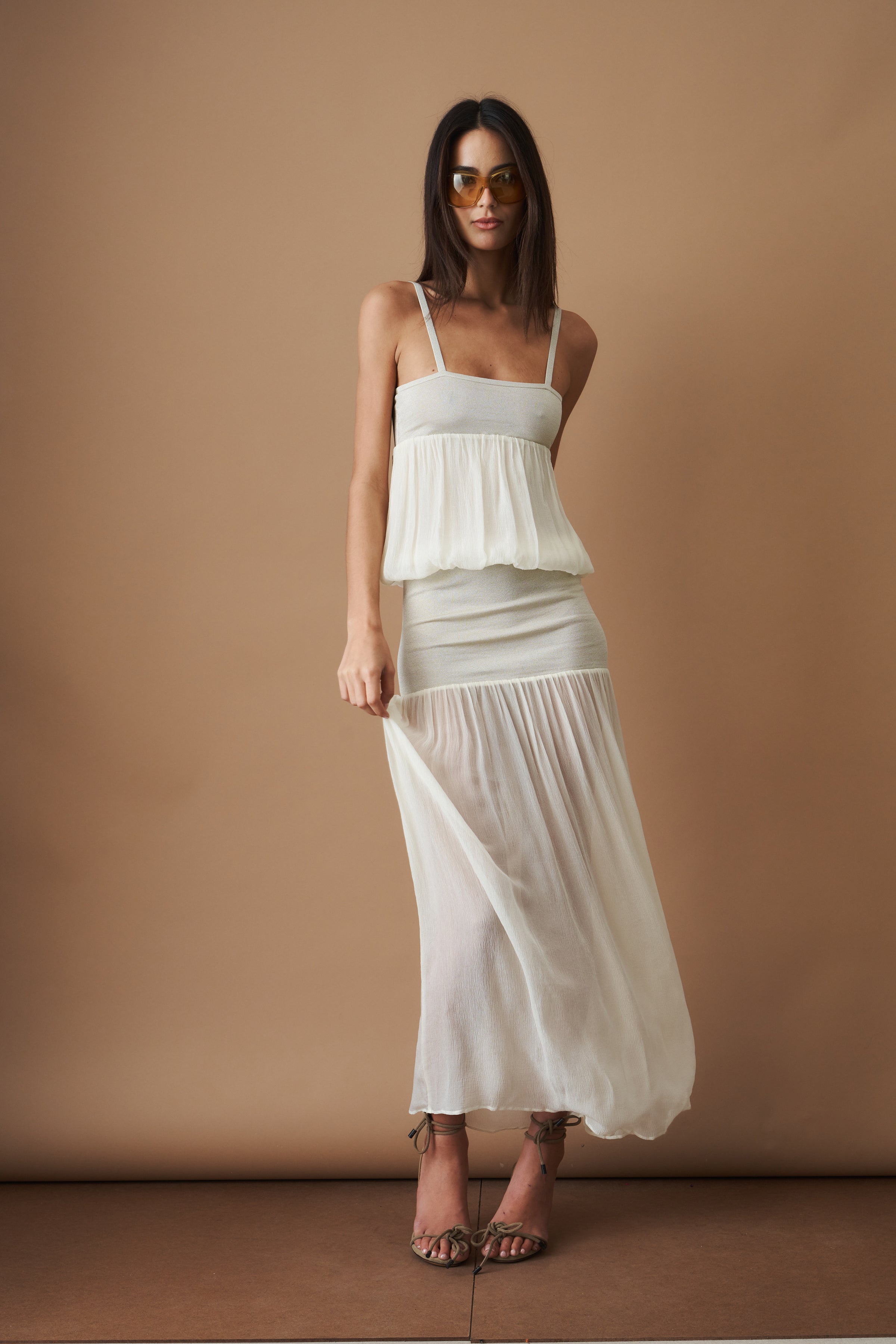 Ionis Dress Champagne Beige