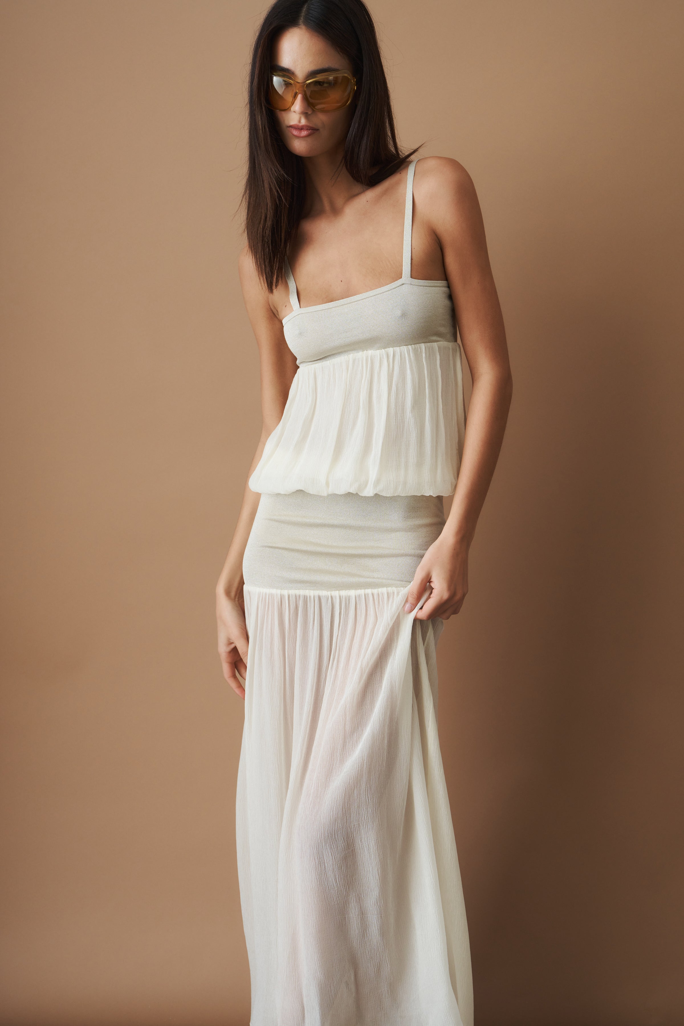 Ionis Dress Champagne Beige