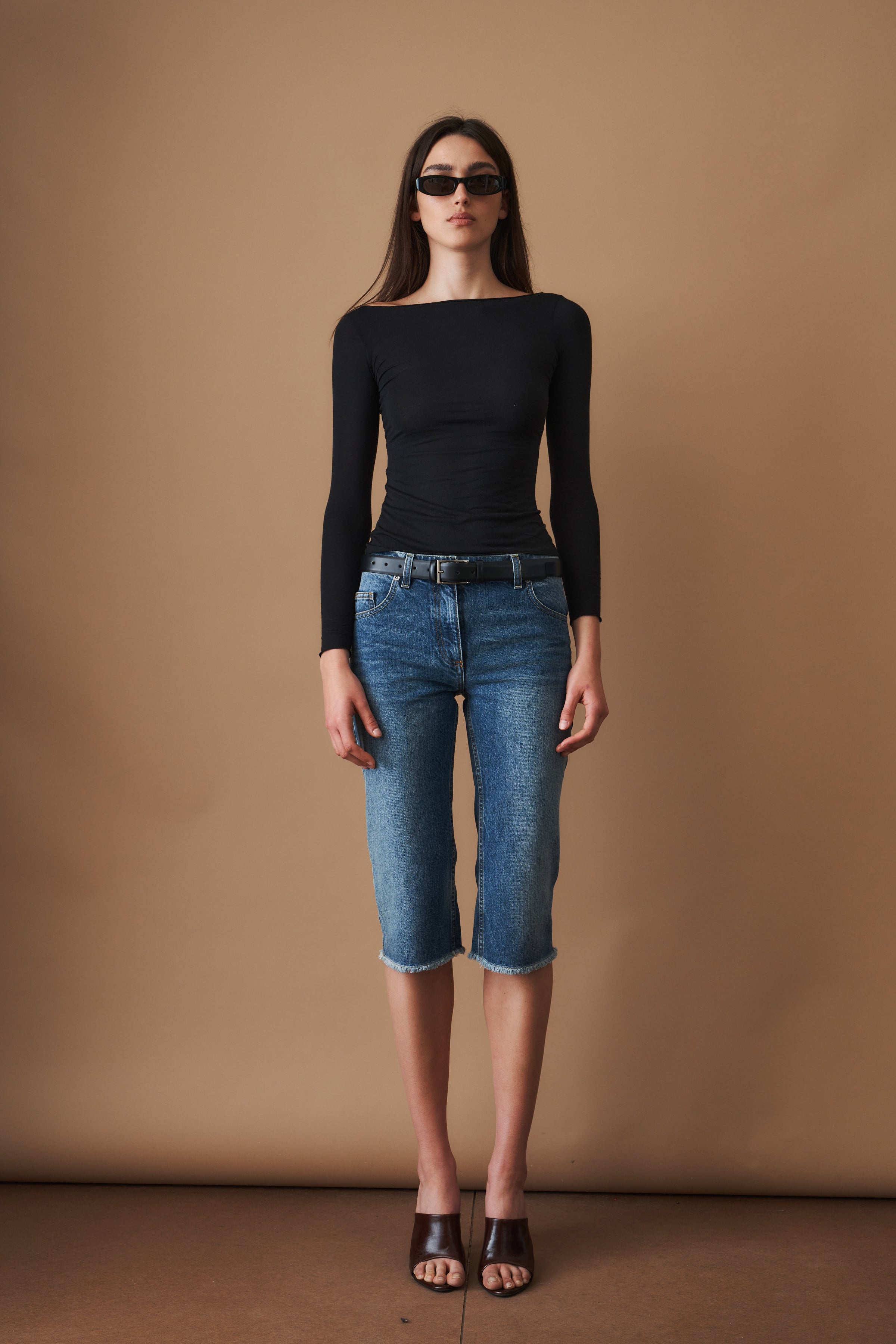 Boatneck Long Sleeve Black