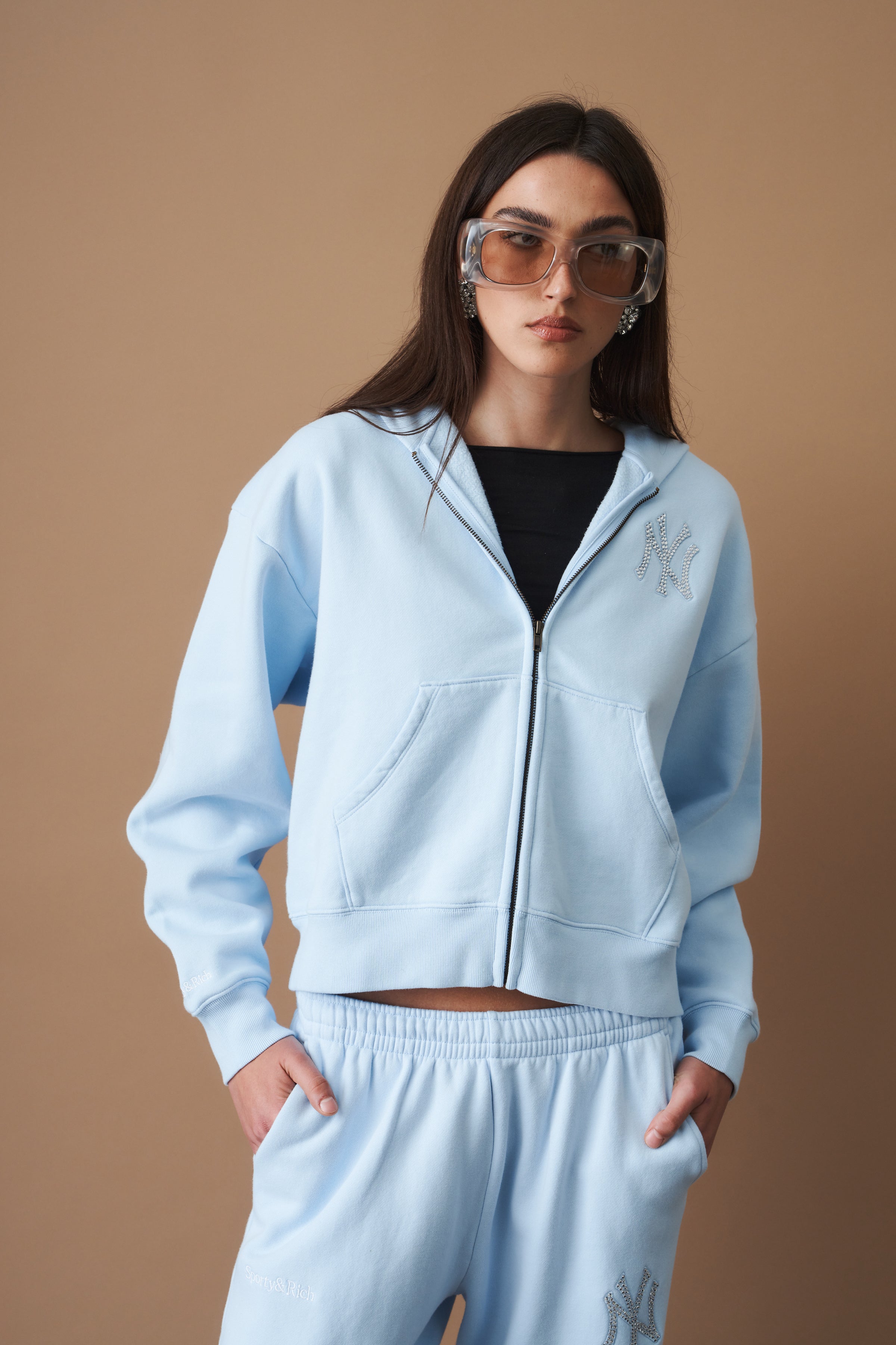 Yankees Krystal Zip Hoodie