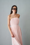 A Line Pink Midi Dress