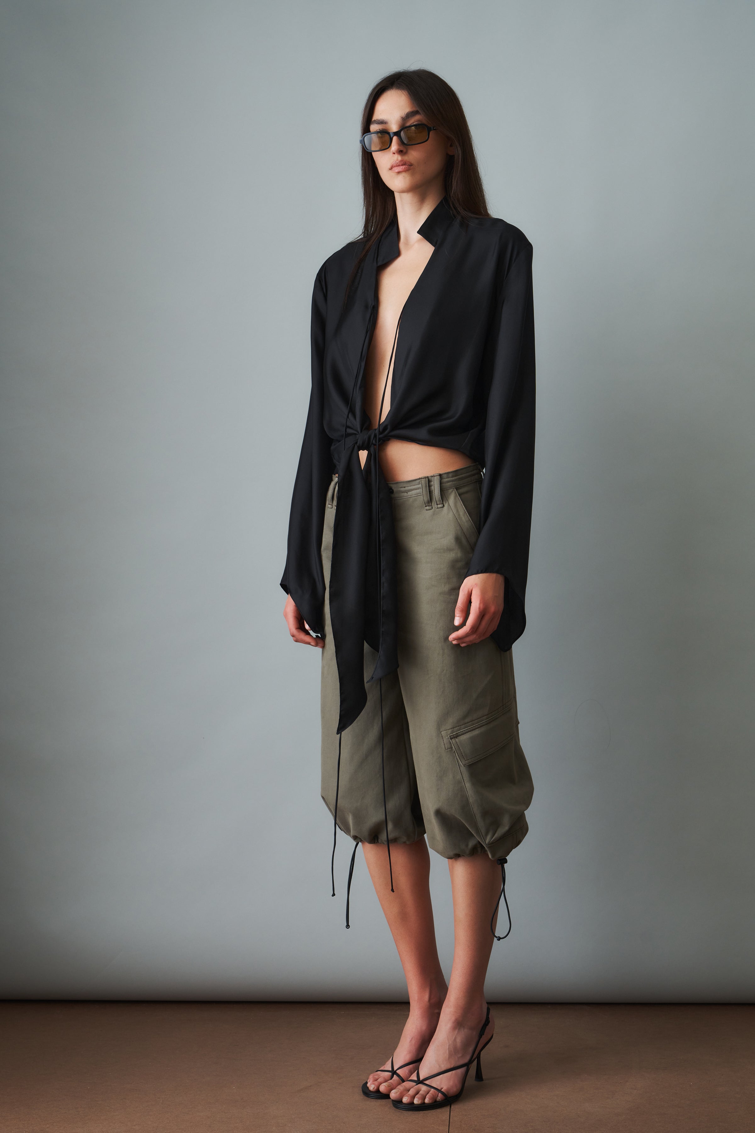 Ami Silk Shirt Black