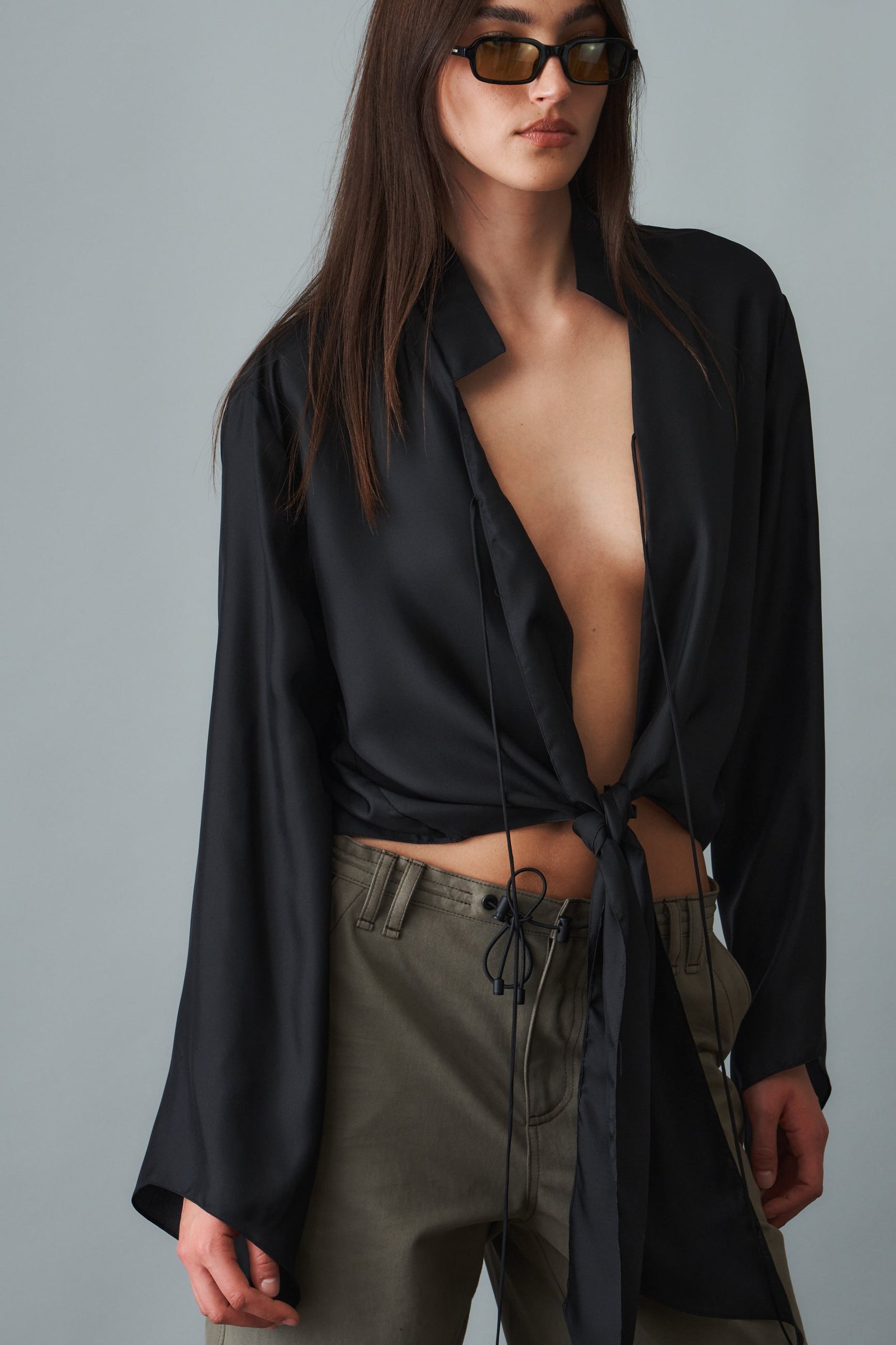 Ami Silk Shirt Black