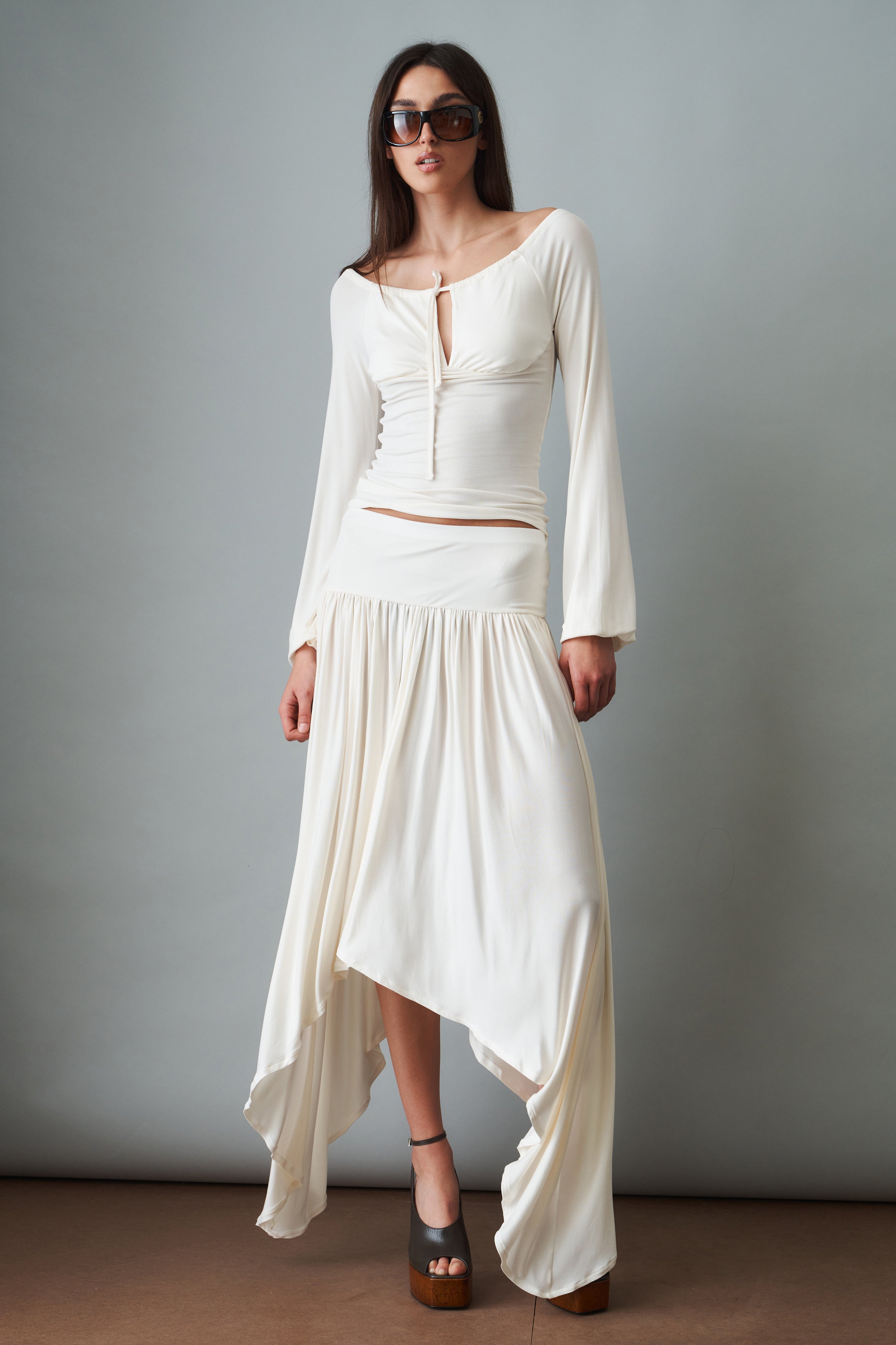 Elya Top White