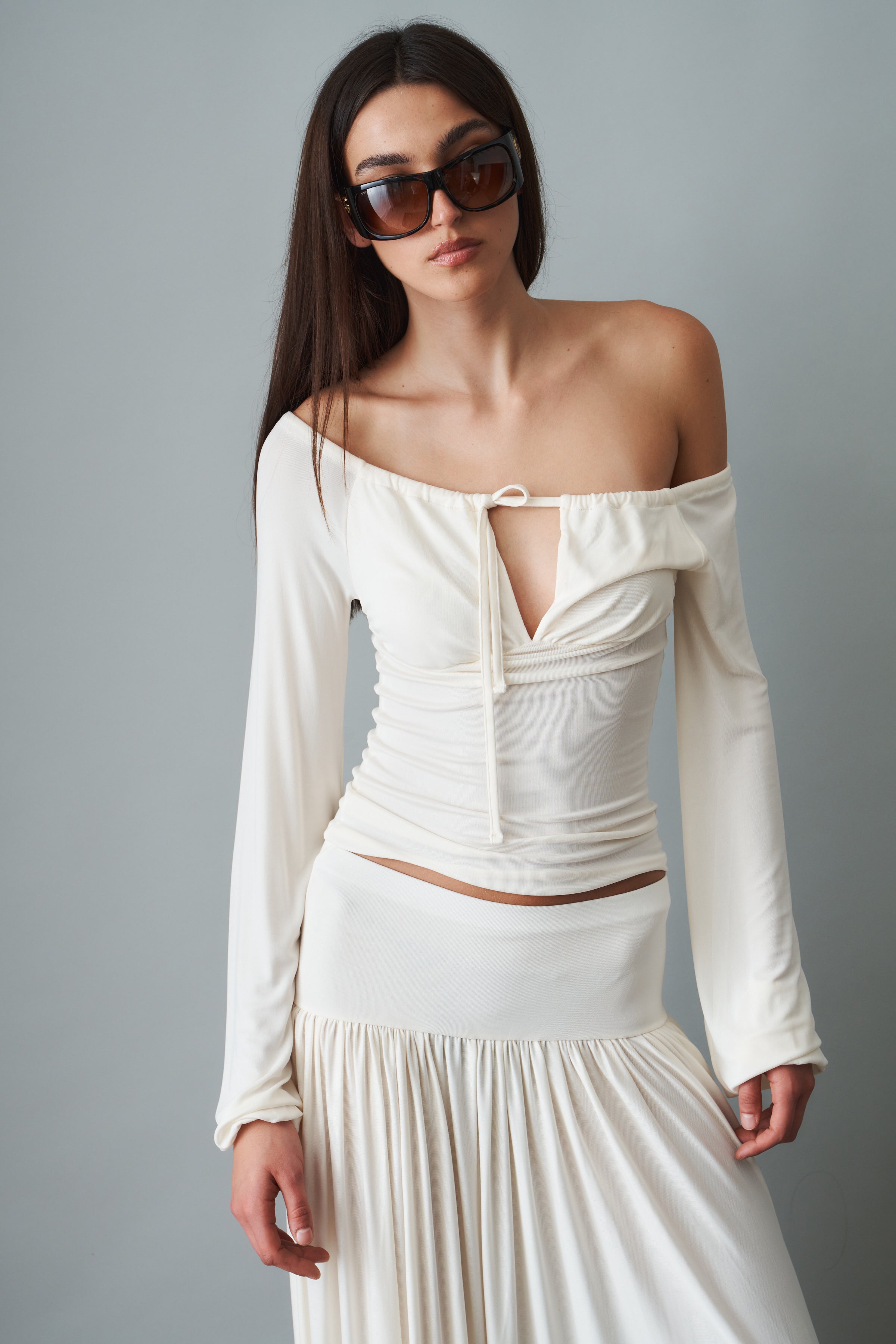 Elya Top White