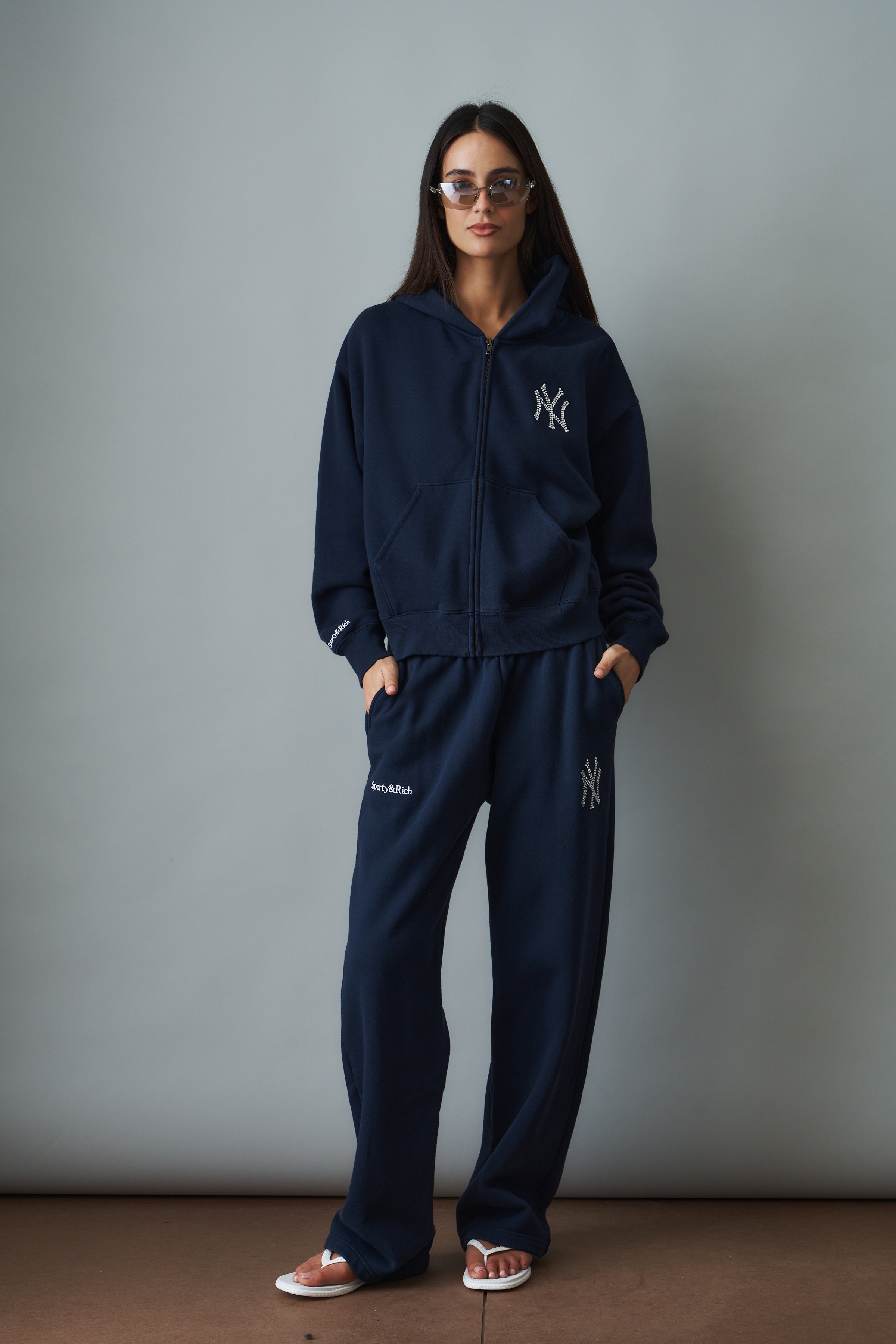 Yankees Krystal Zip Hoodie