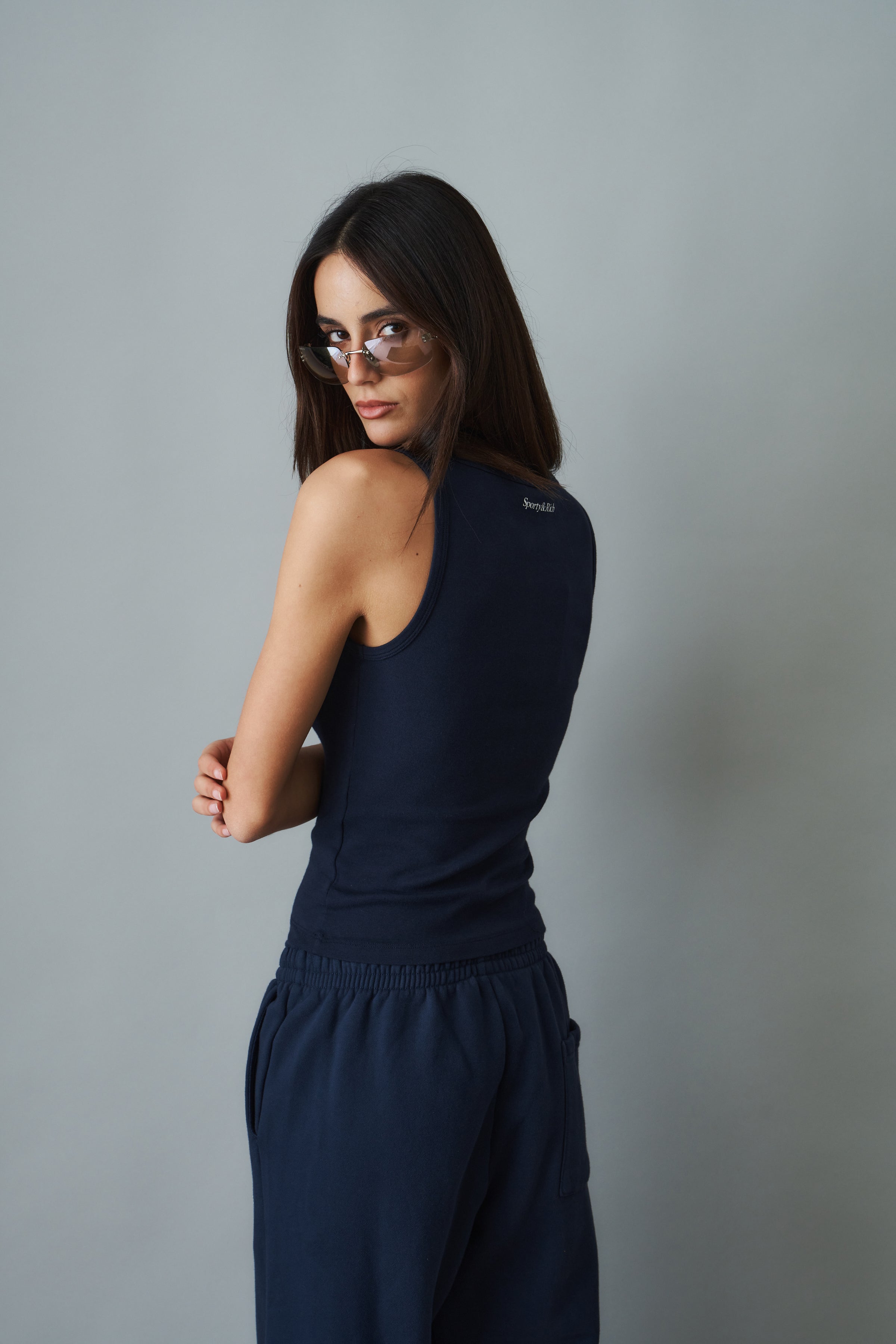 Yankees Krystal Cropped Tank