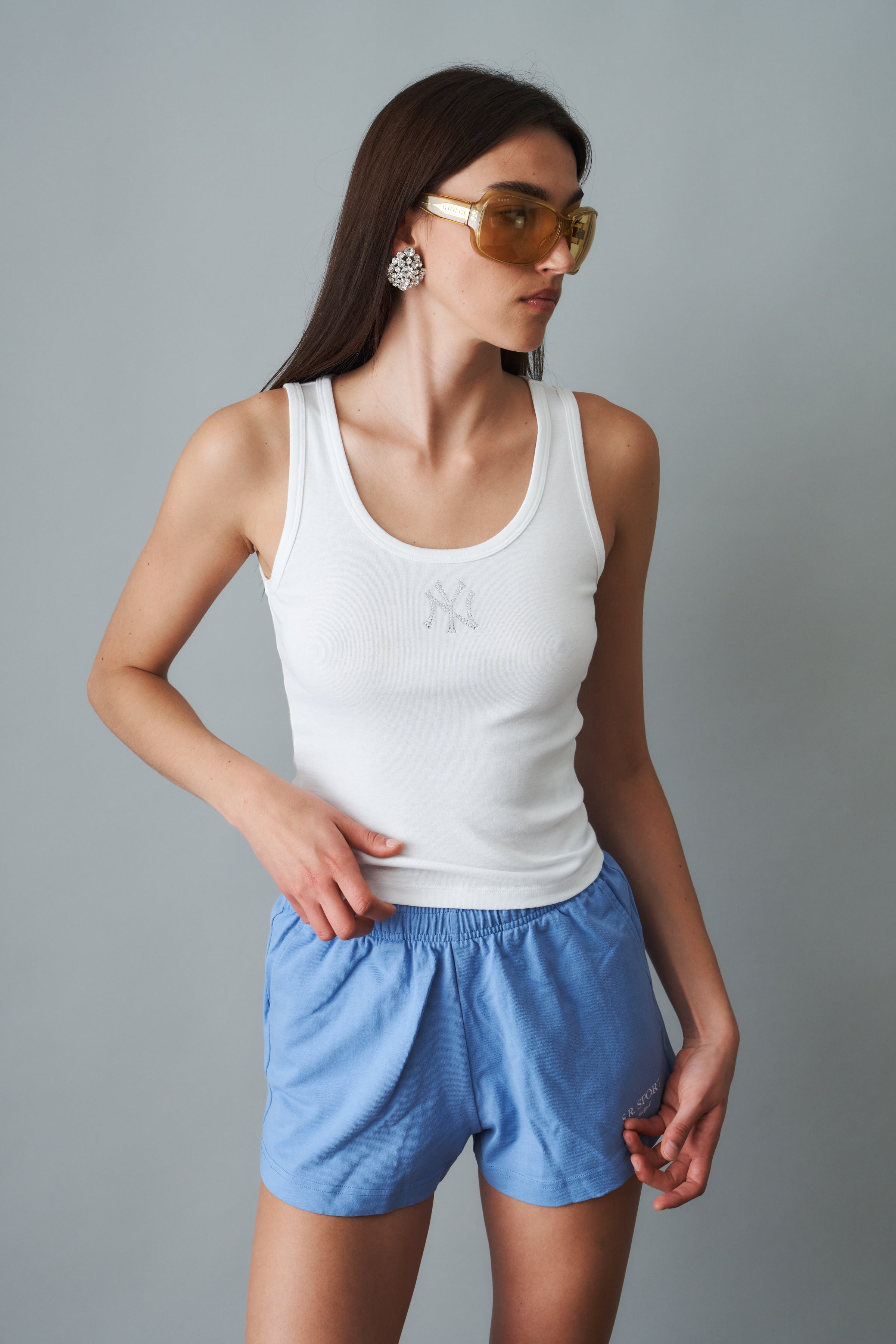 Yankees Krystal Cropped Tank