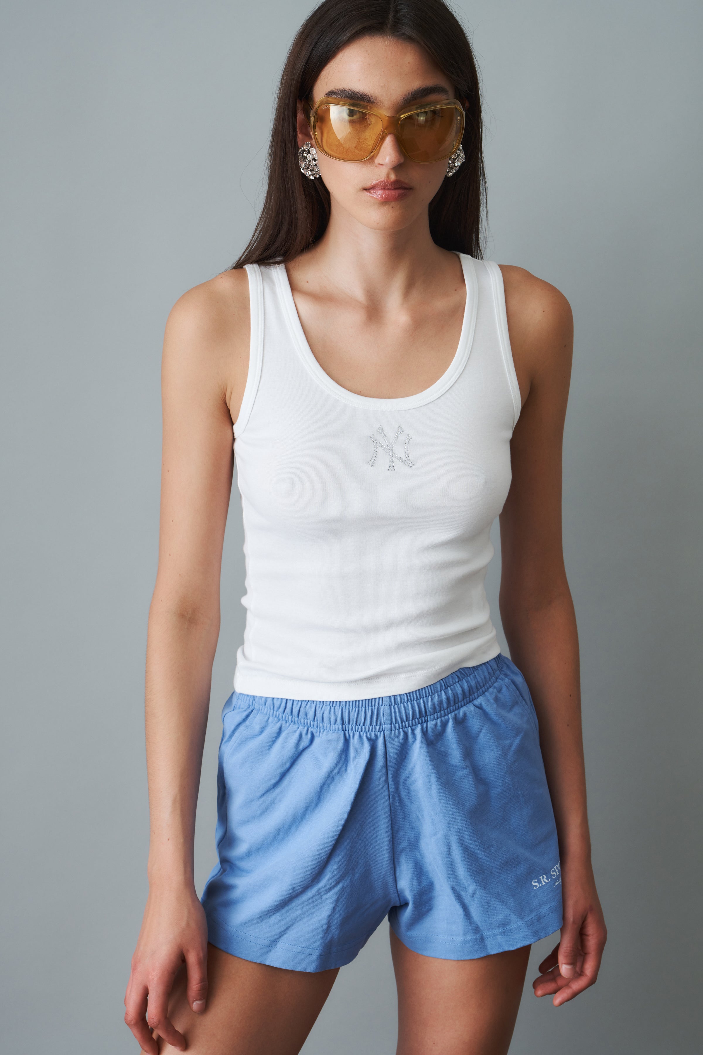 Yankees Krystal Cropped Tank