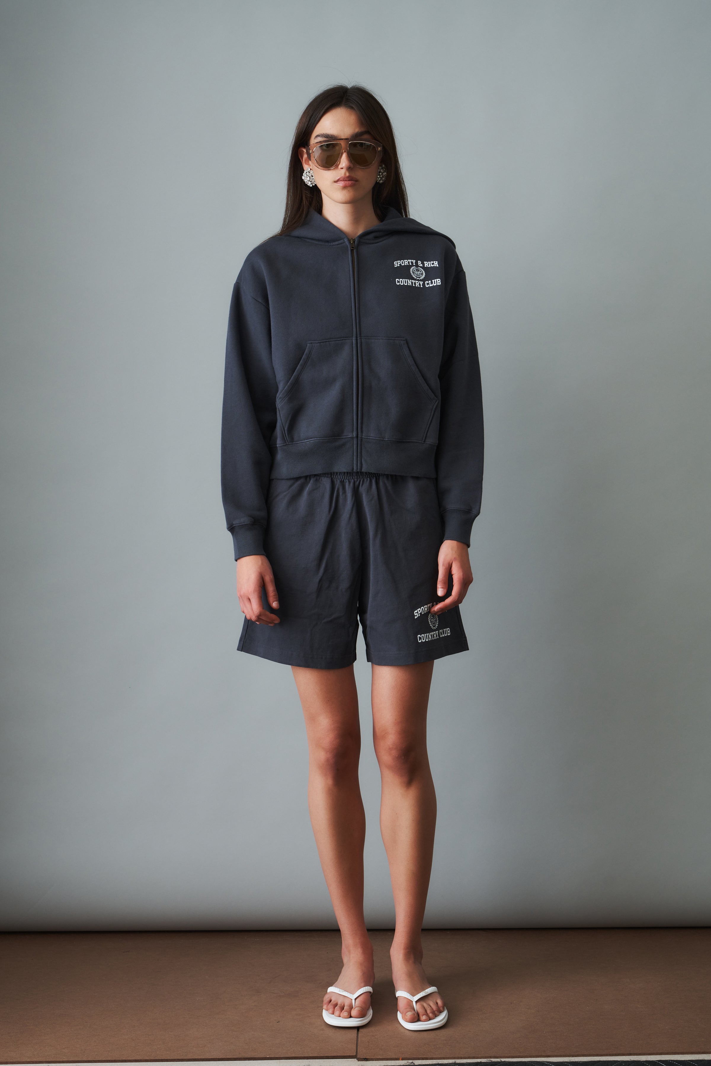 Varsity Crest Zip Hoodie