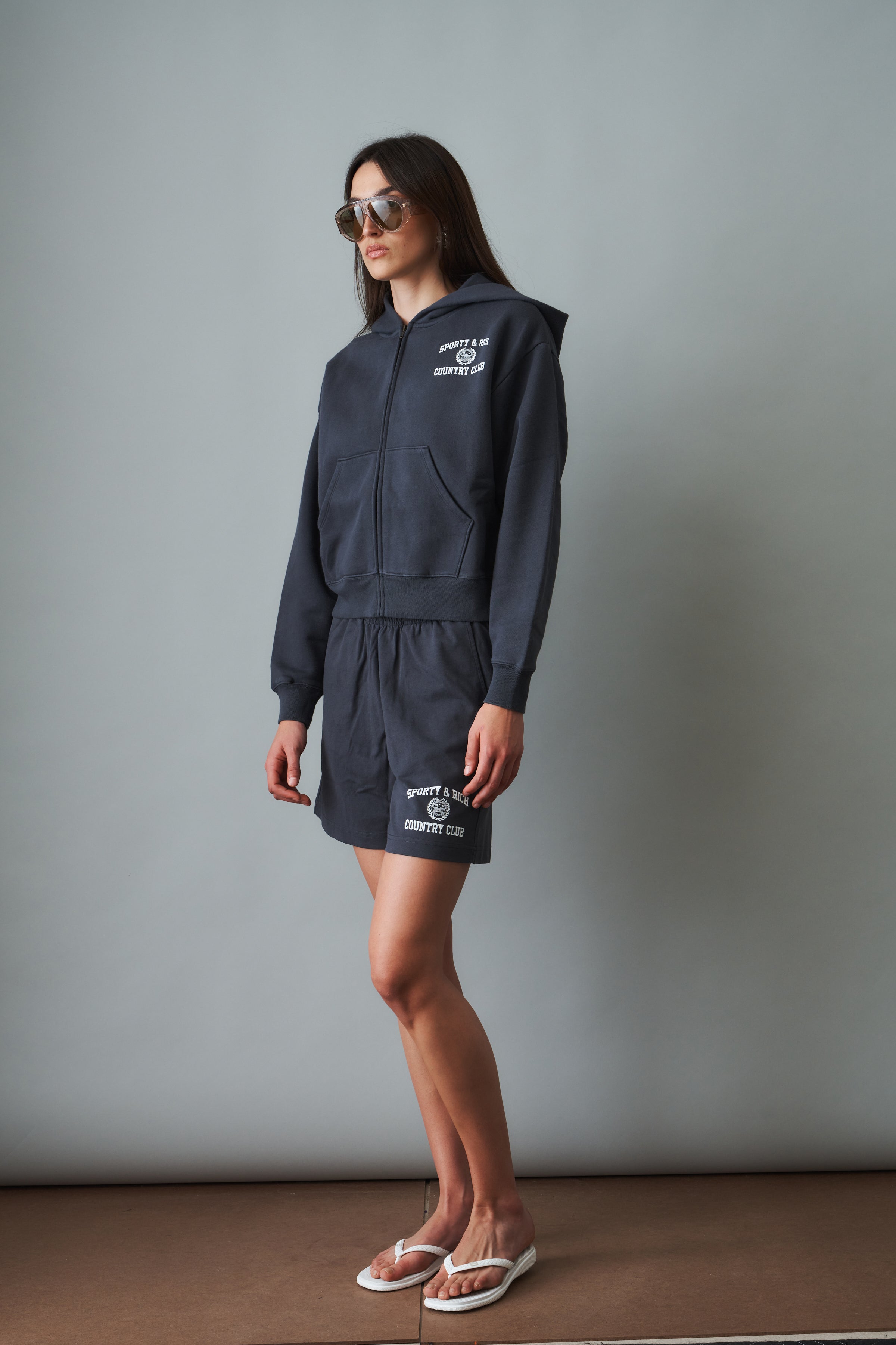 Varsity Crest Gym Short Carbon