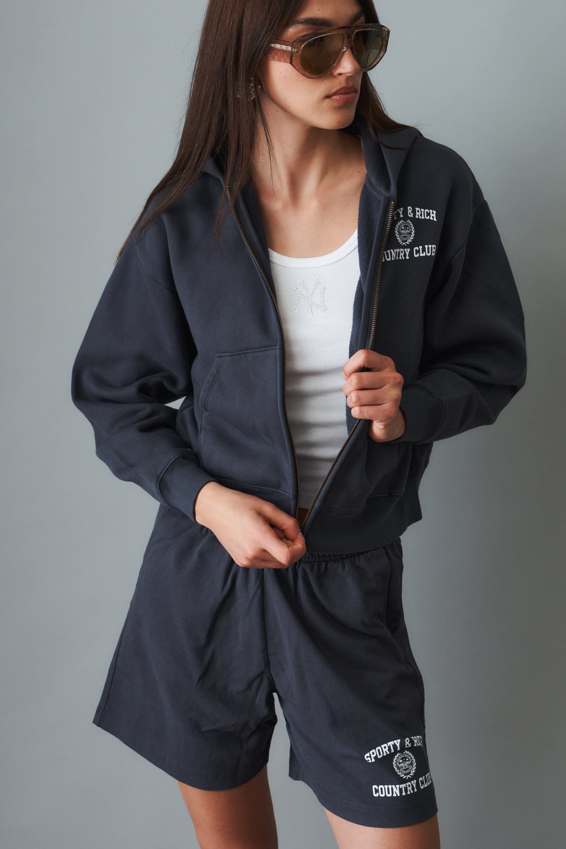 Varsity Crest Zip Hoodie