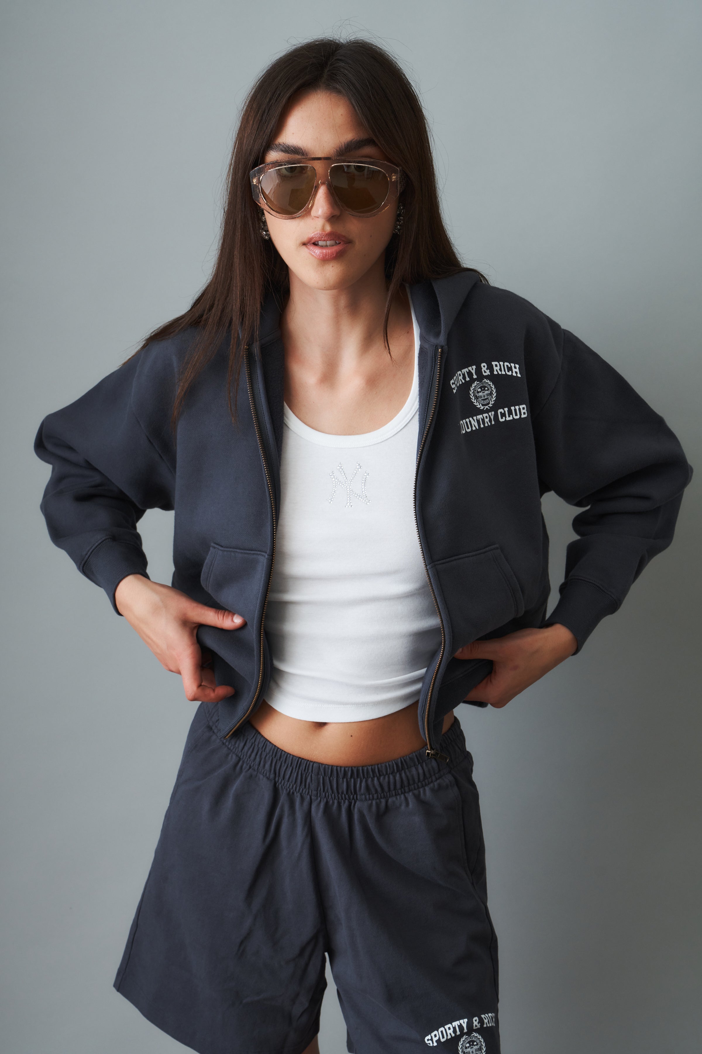 Varsity Crest Zip Hoodie