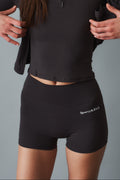 Serif Logo Mini Biker Short