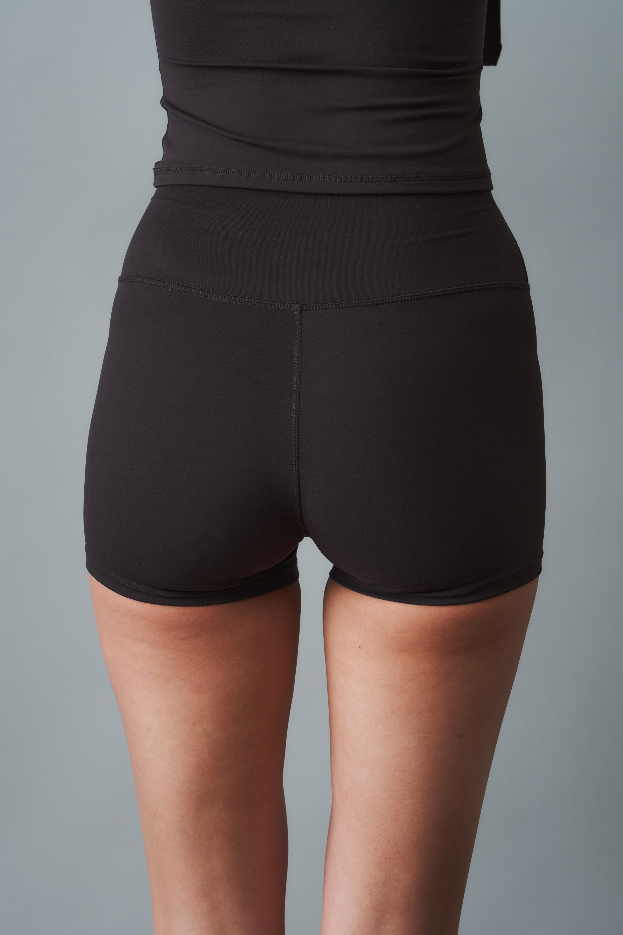 Serif Logo Mini Biker Short