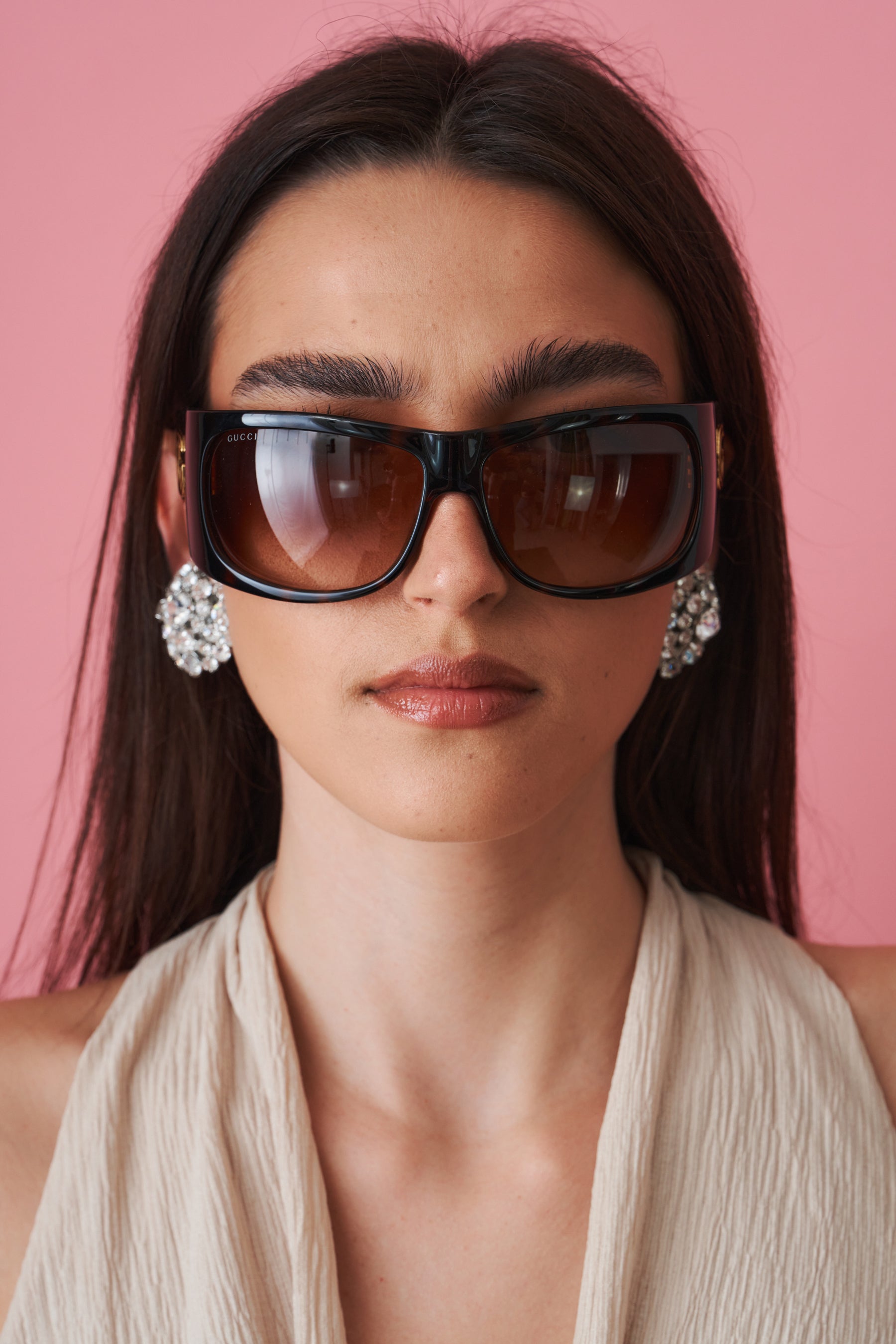 Havana Wrap Sport Sunglasses