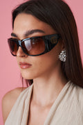 Havana Wrap Sport Sunglasses