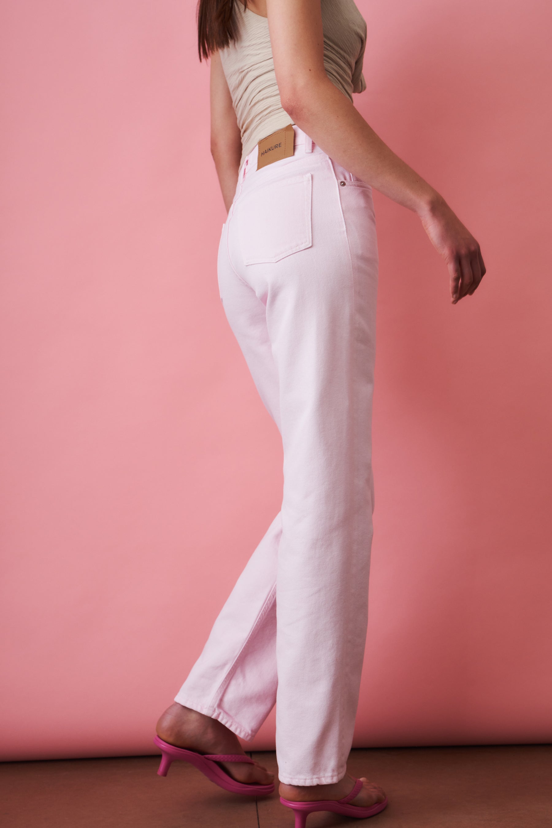 Lisa Soft Ecru Pink Jean
