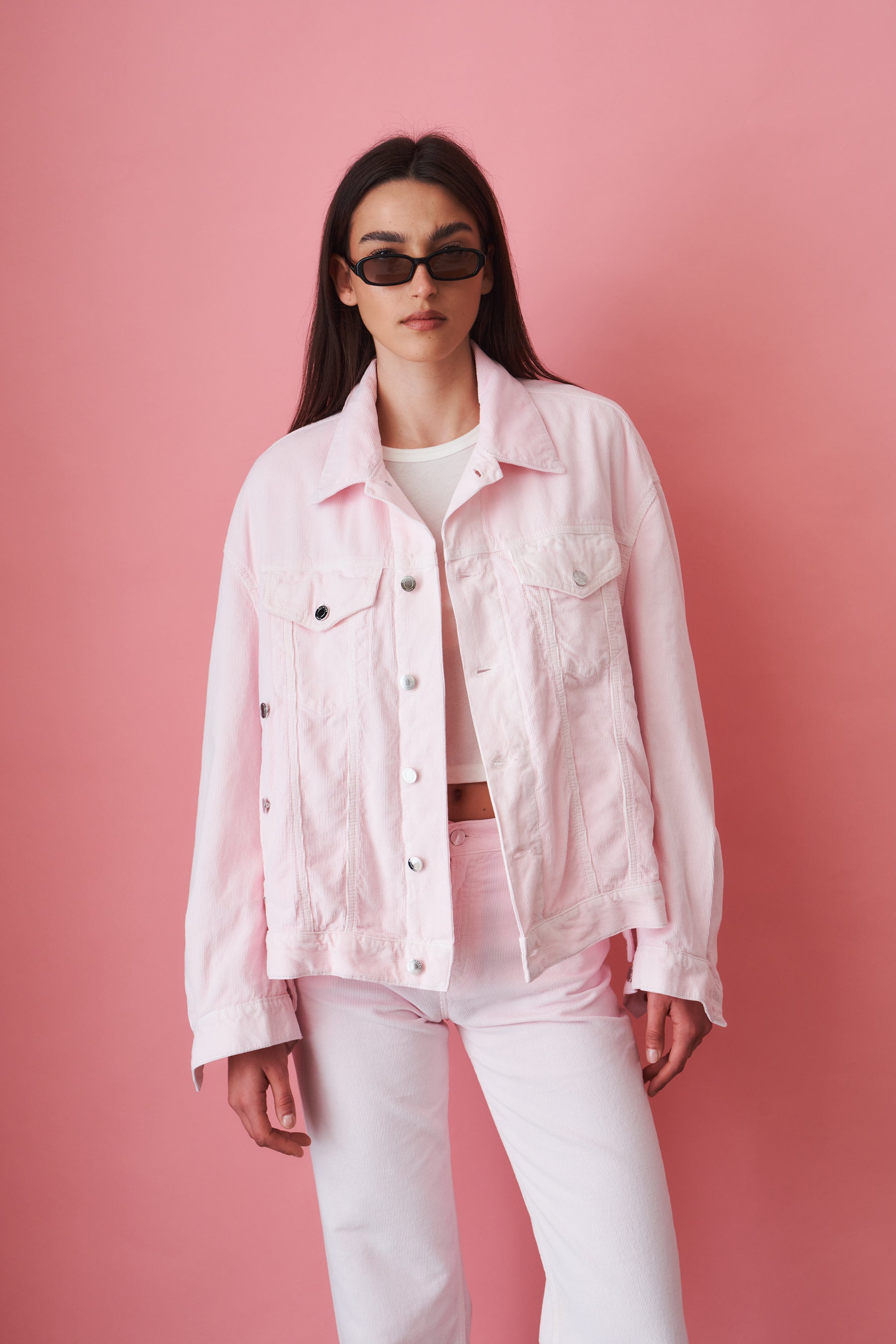 New Janet Velvet Pier Pink Jacket