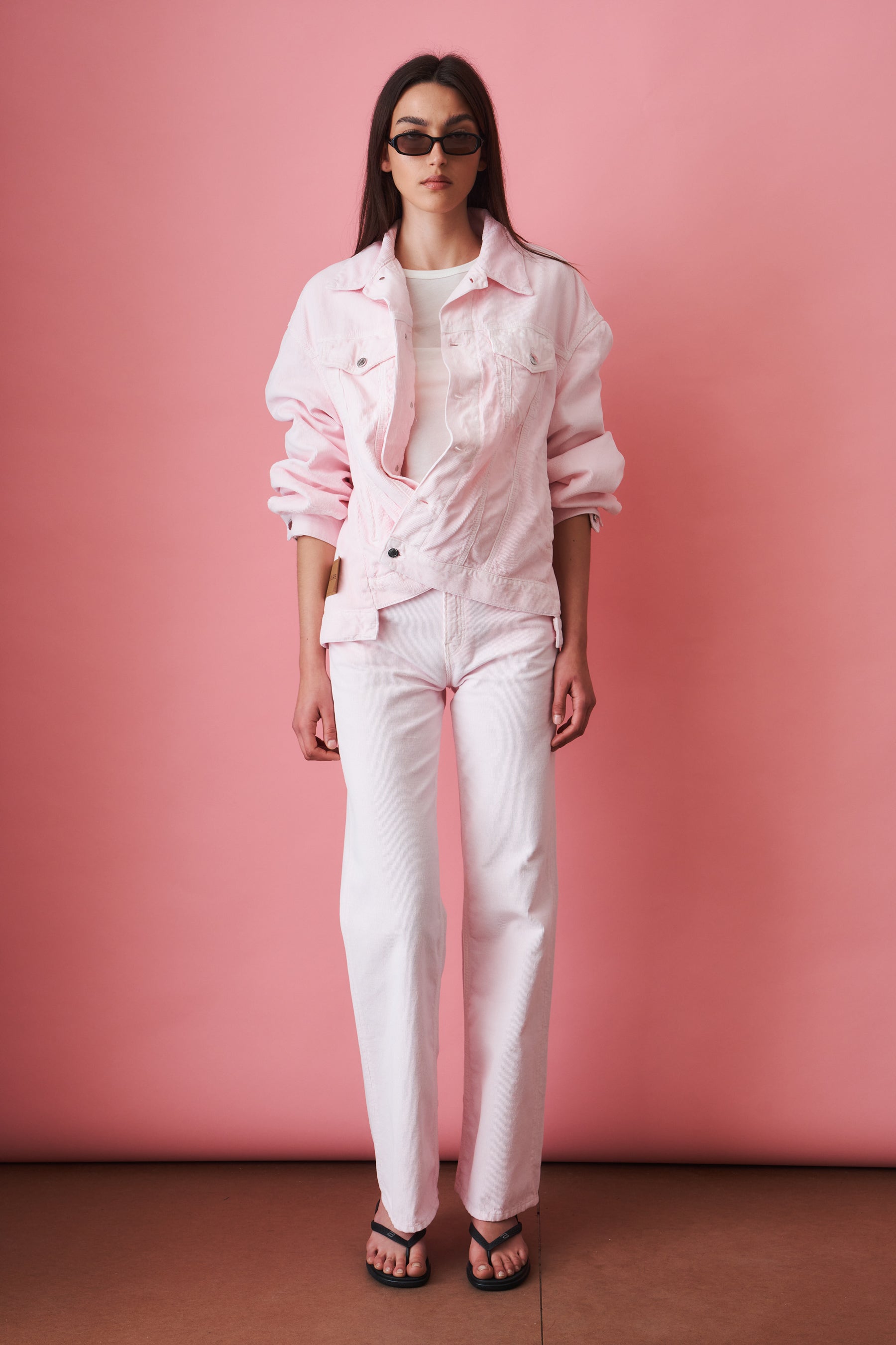New Janet Velvet Pier Pink Jacket