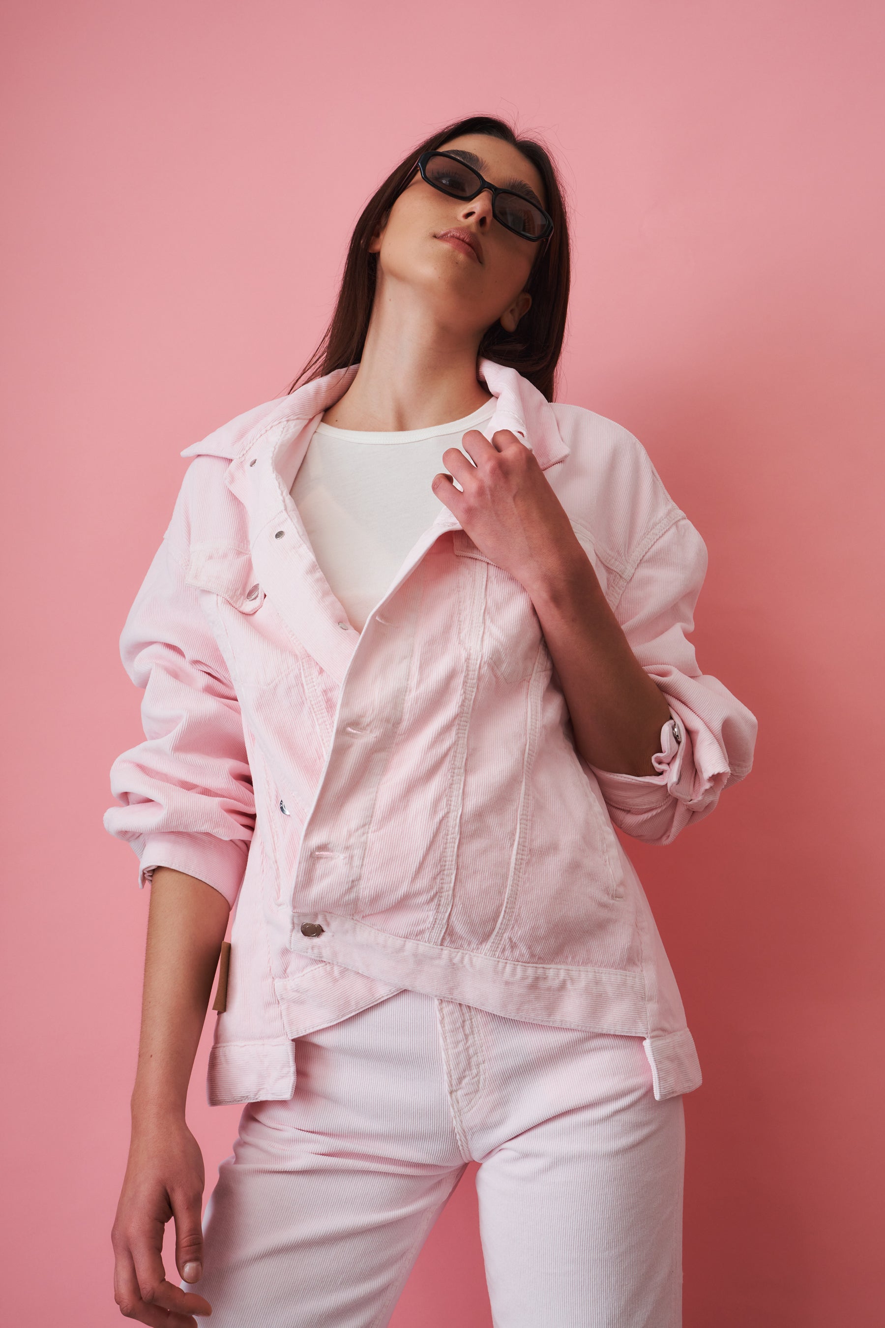 New Janet Velvet Pier Pink Jacket