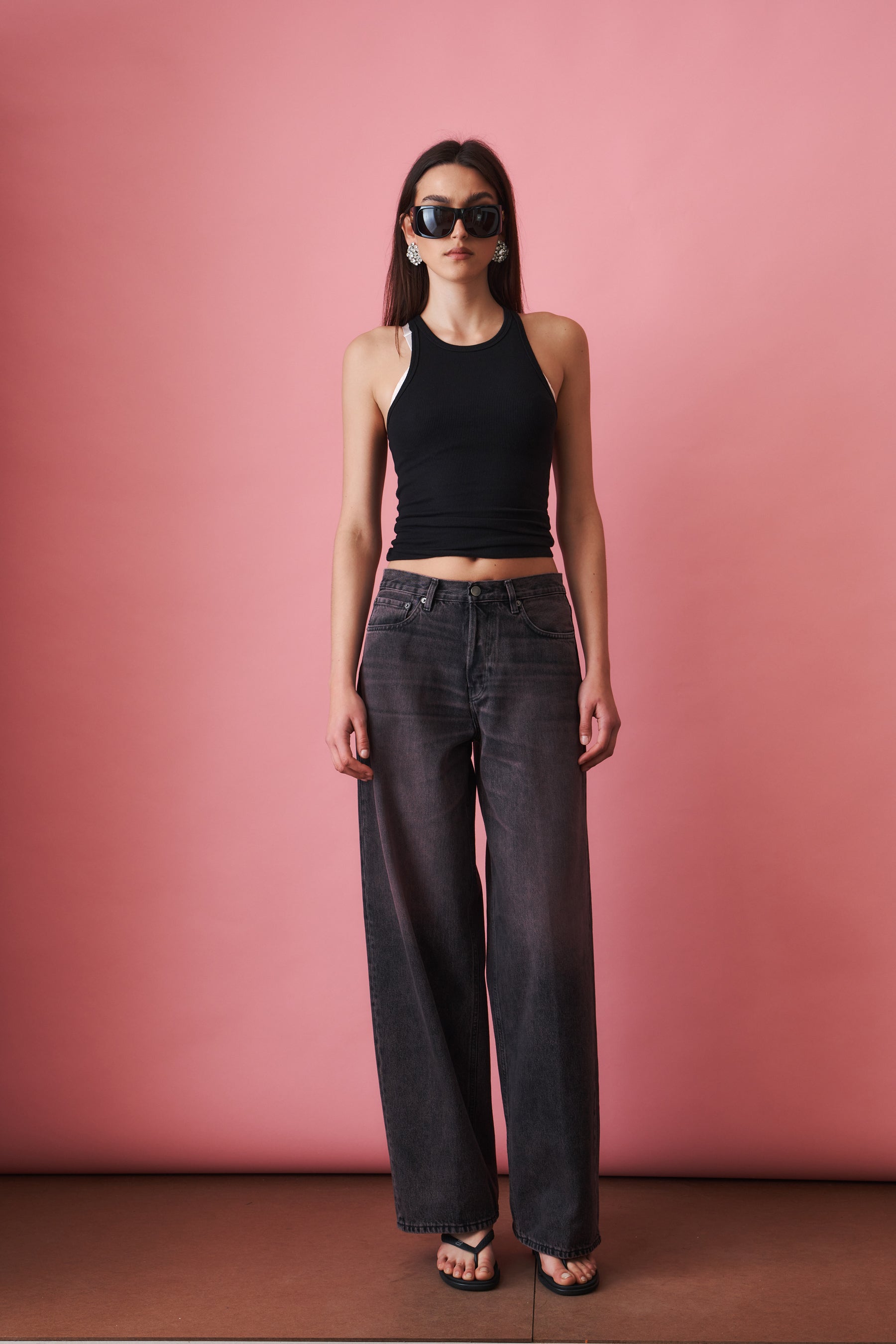 Bethany Pink Black Jean