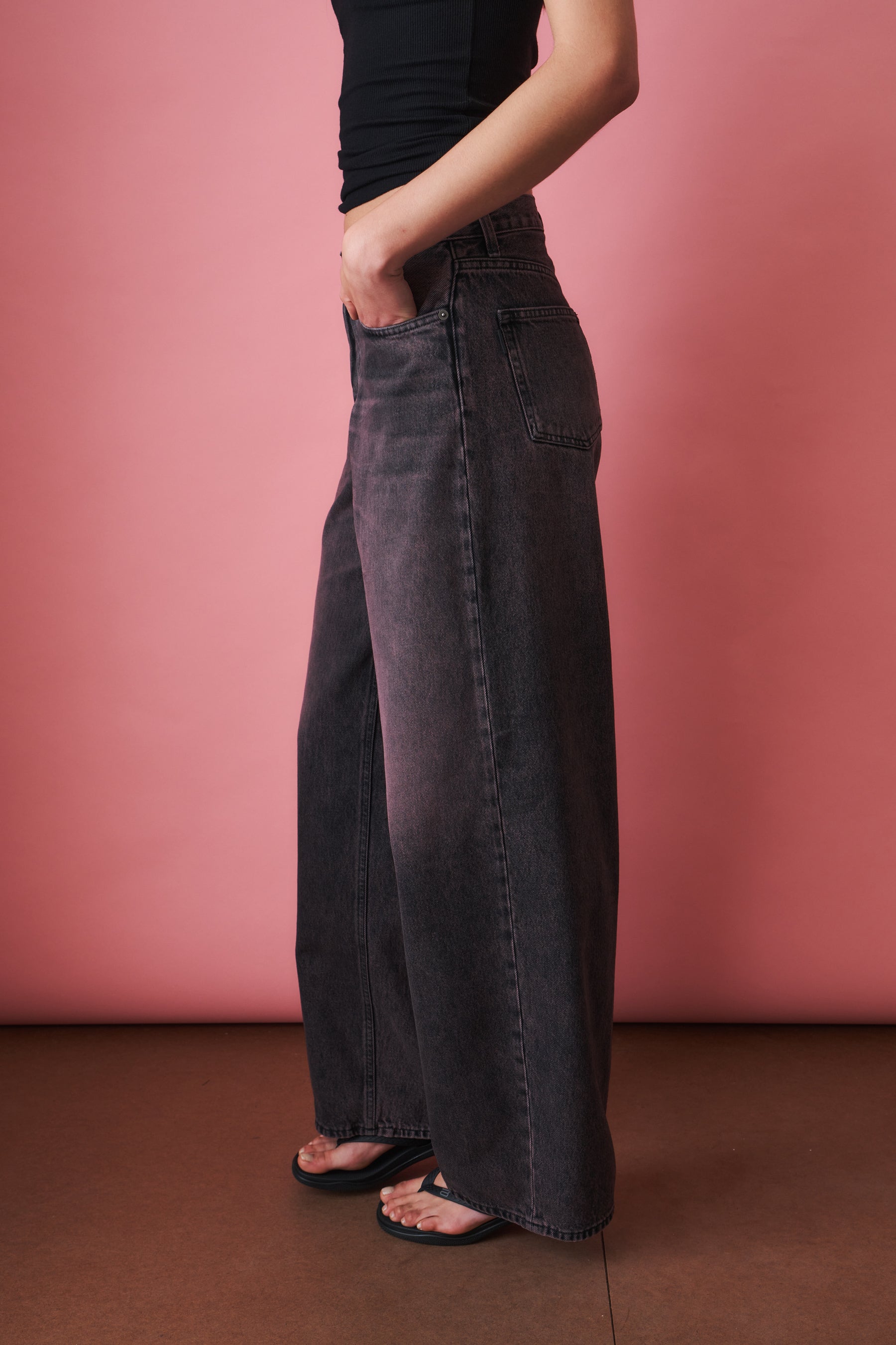 Bethany Pink Black Jean