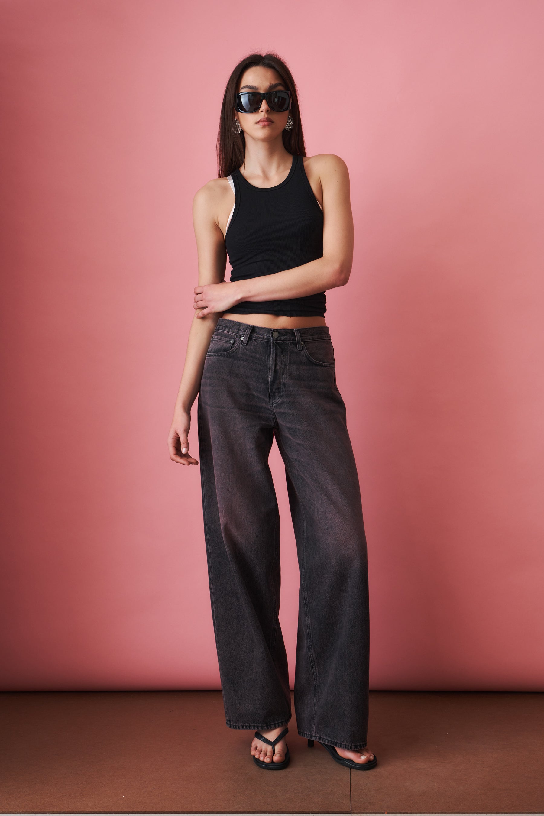 Bethany Pink Black Jean