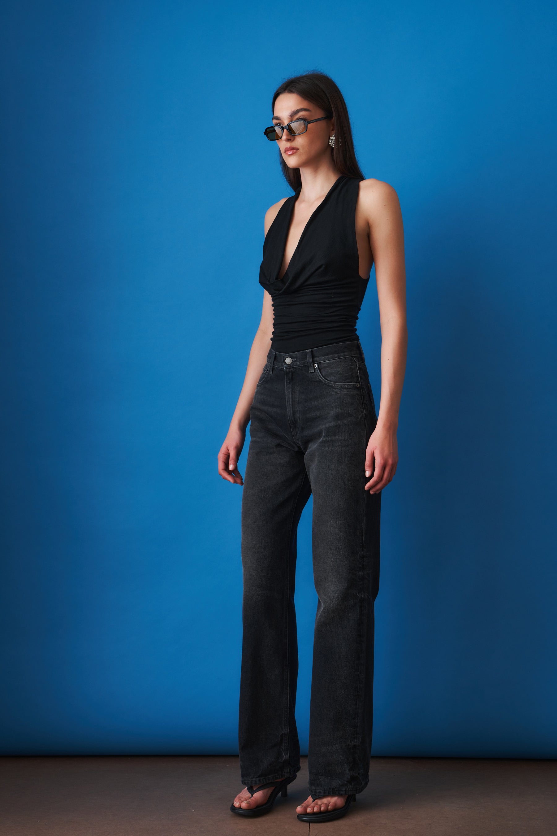Korea Vintage Black Jean