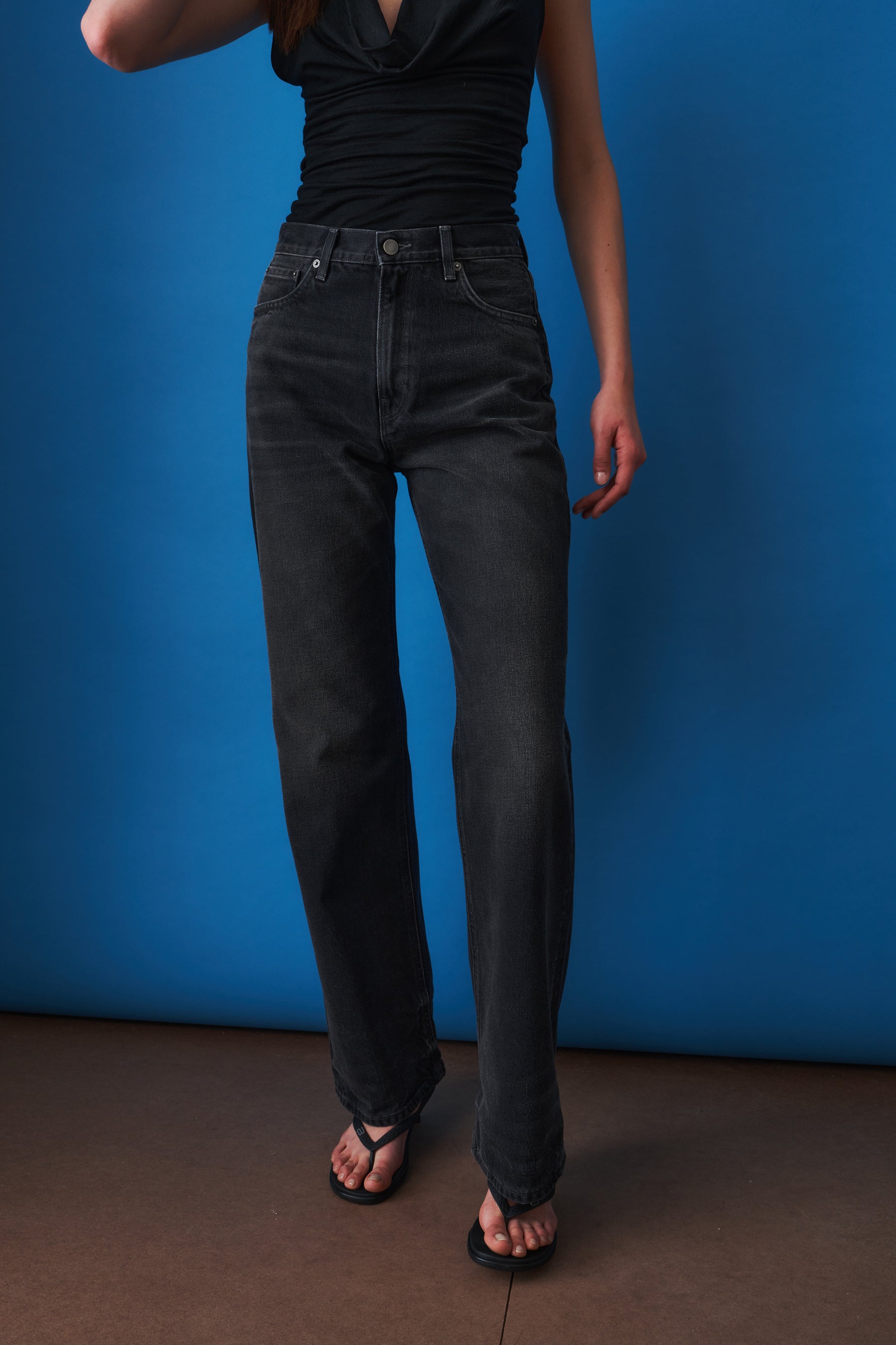 Korea Vintage Black Jean