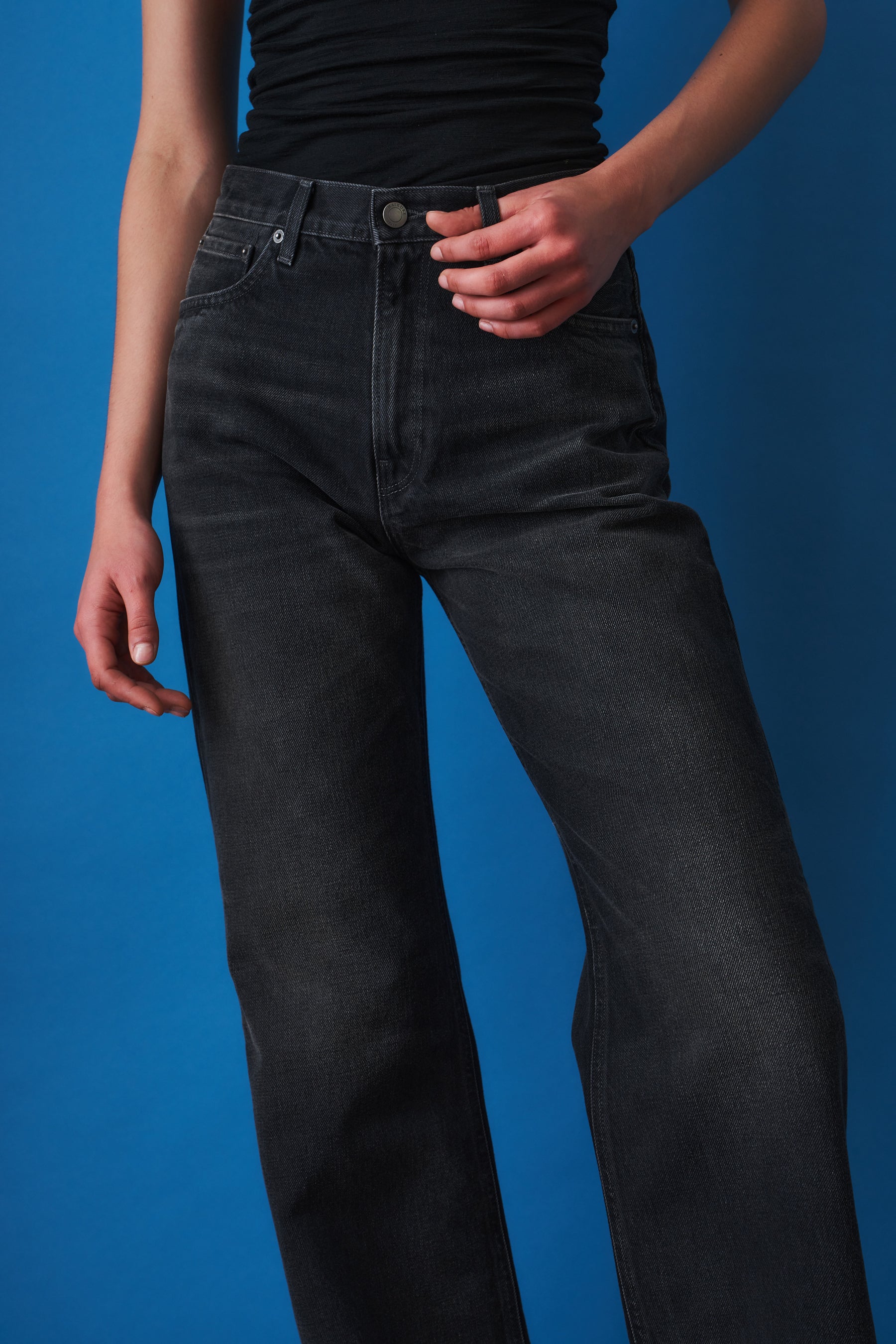 Korea Vintage Black Jean