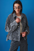 New Janet Velvet Pier Grey Jacket