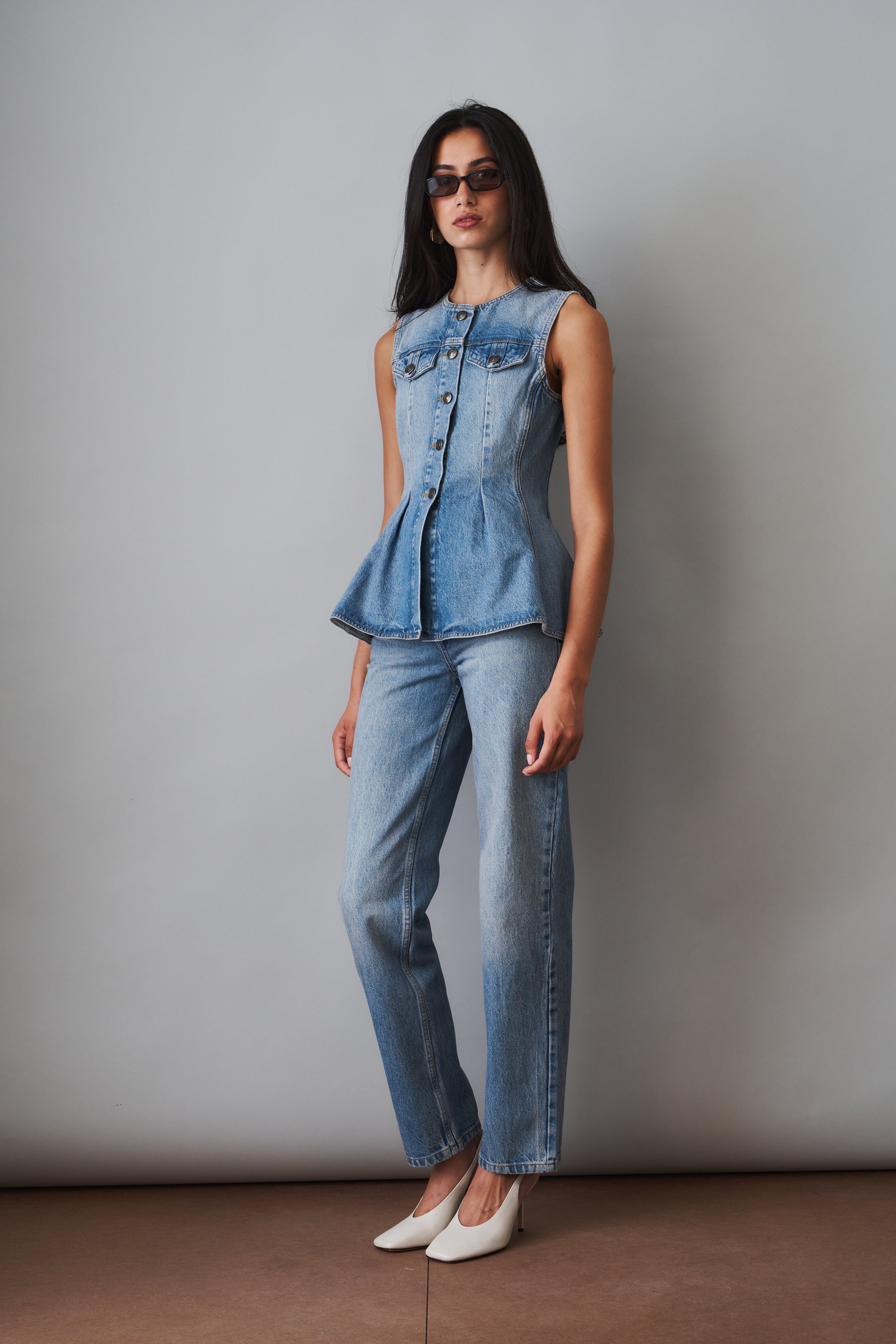 Zoey Denim Top