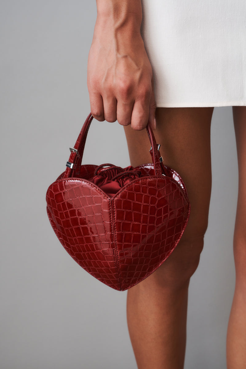 Heart Croco Bag